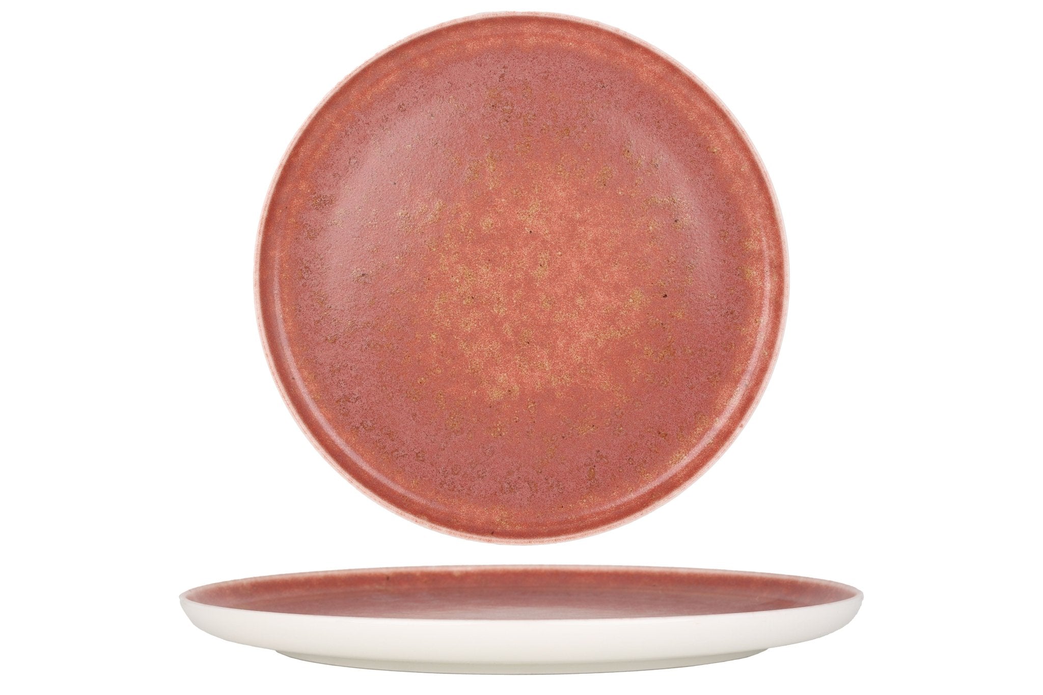 Elegant Rosa 28 cm Dinner Plate Set - Premium Porcelain Plates for Fine Dining, Parties & Home Decor - Dishwasher & Microwave Safe