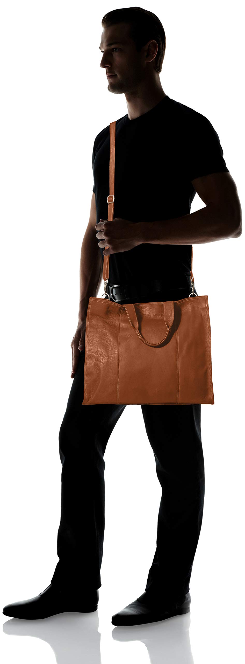 Stylish Leather Saddle Carry-All Tote Bag for Women - Perfect for Work, Travel & Everyday Use