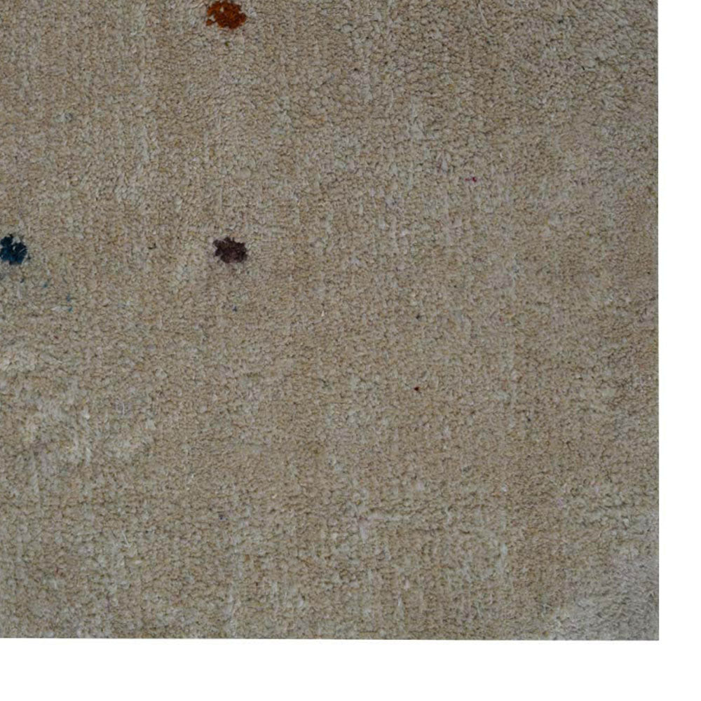 Handmade Arid Design Wool Area Rug - Bohemian Style Hand Knotted Carpet for Living Room, Bedroom & Home Decor