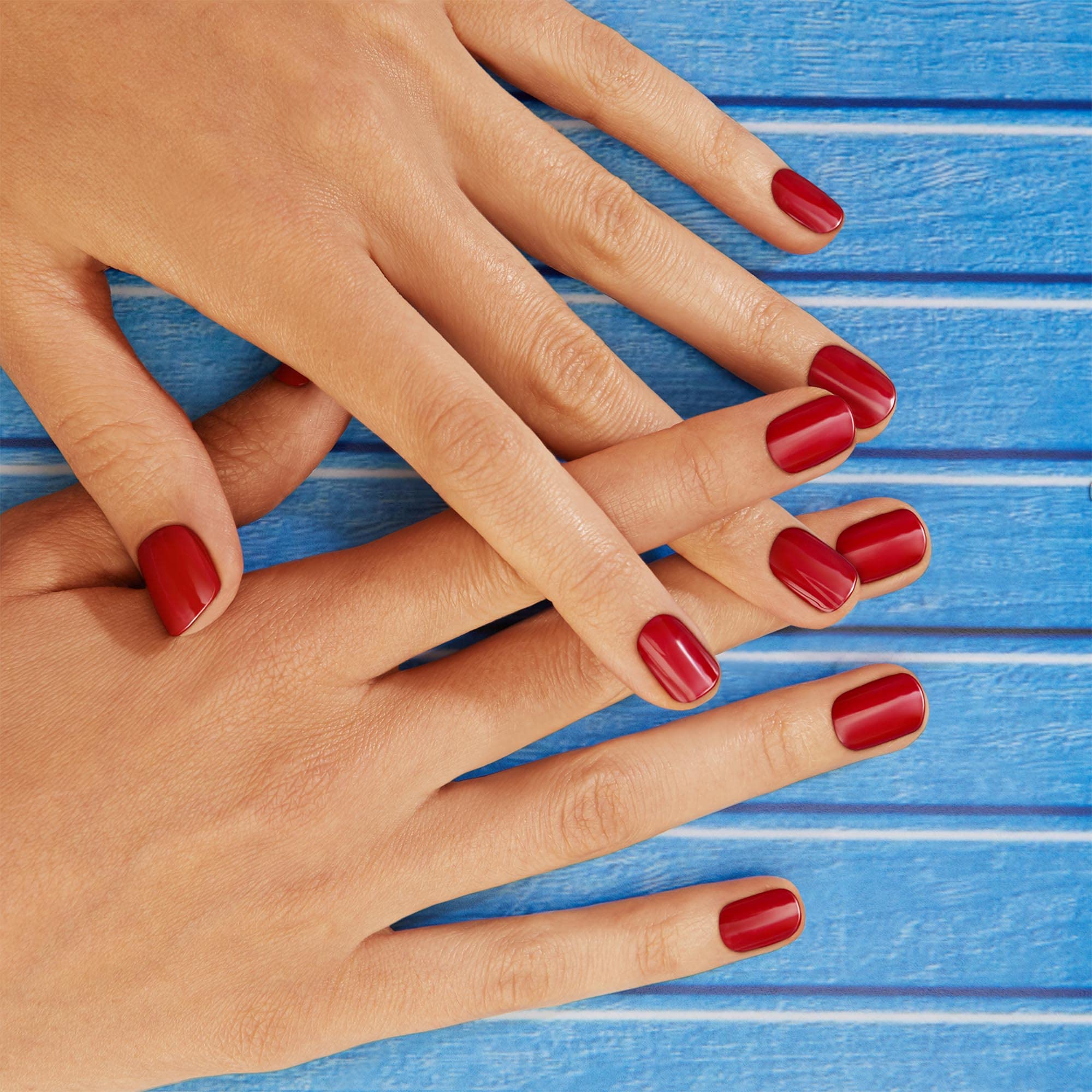 Dashing Diva Magic Press On Nails - Cherry Popsicle | Short Square Fake Nails | Long Lasting Gel Press On Nails Kit (30 Nails, Prep Pad & File) | Lasts 7 Days | Perfect for Parties, Weddings & Daily Wear