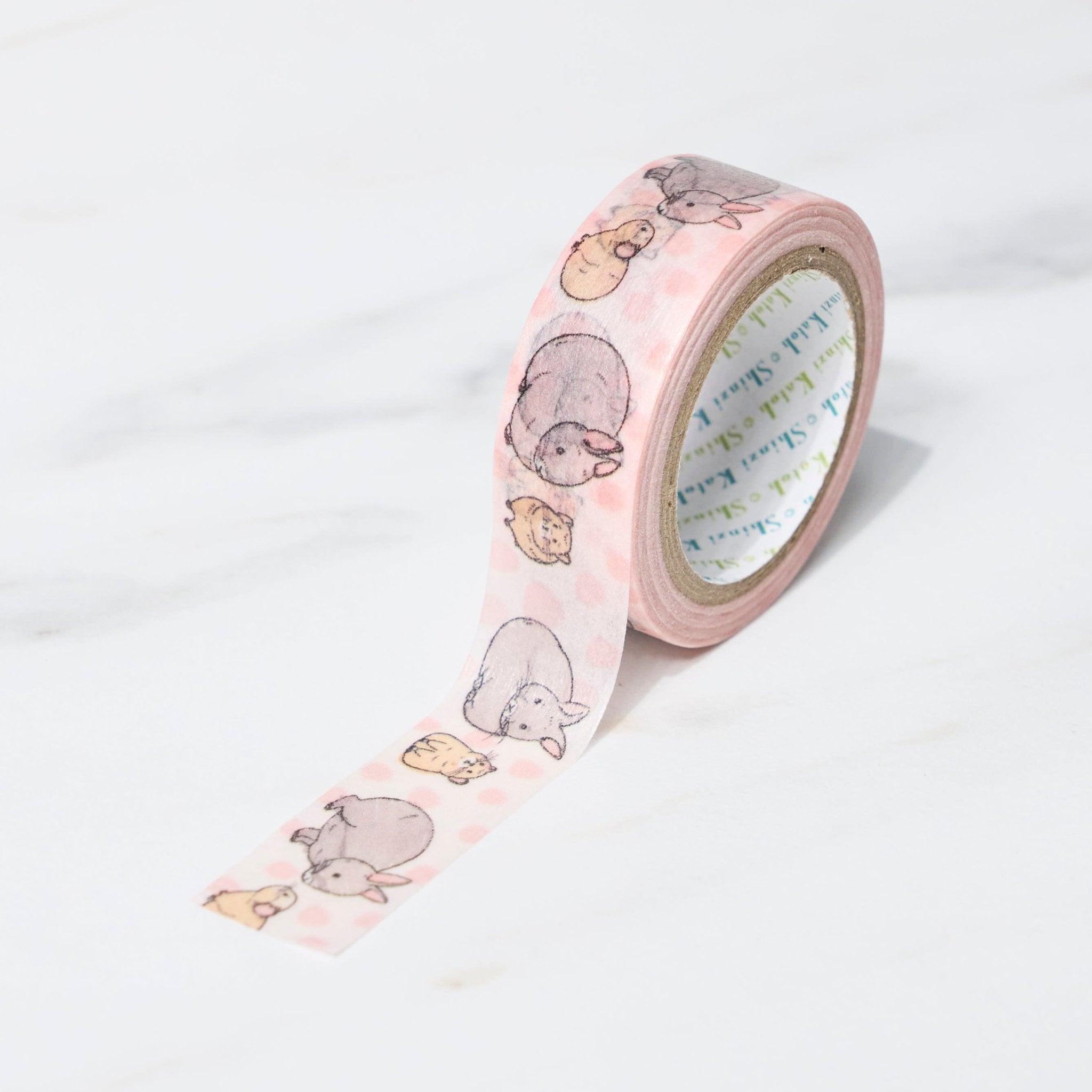 Endangered Species Animal Print Masking Tape - Shinzi Katoh Seal Design for Scrapbooking, Journaling & DIY Crafts