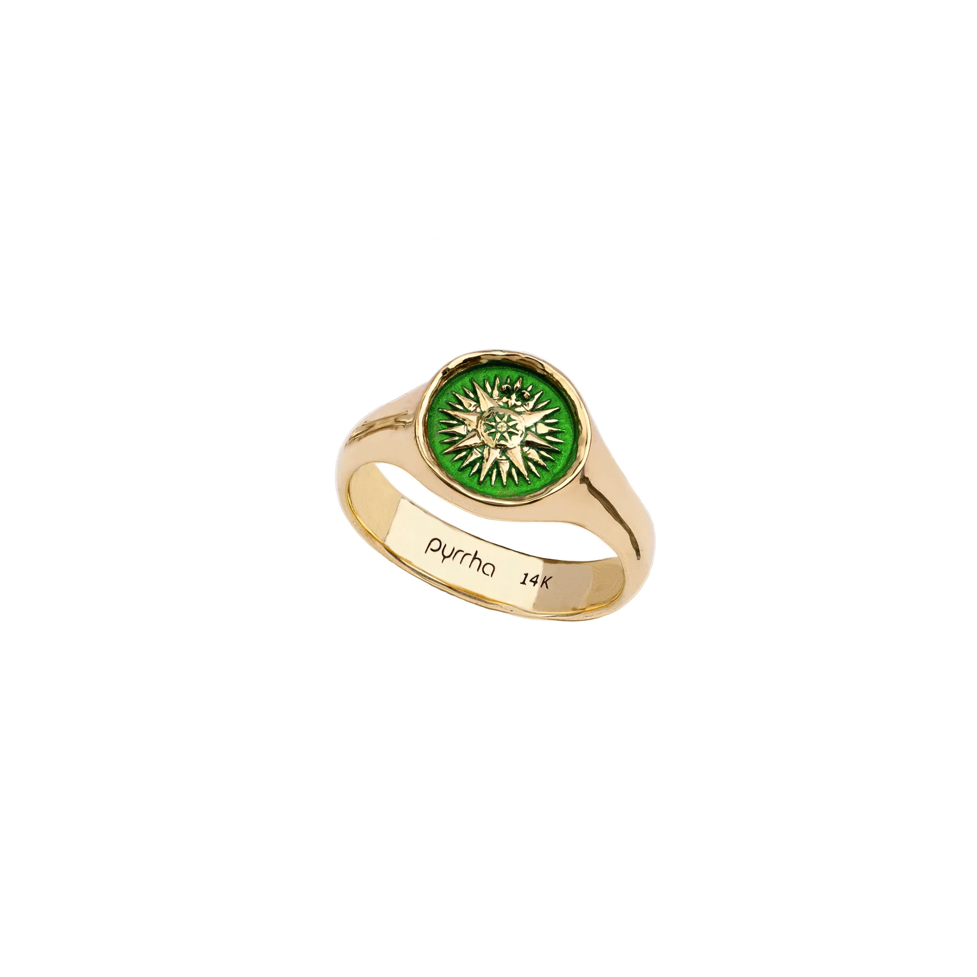 14K Gold Signet Ring for Men & Women - Personalized Engraved True Colors Collection - Perfect for Gifts, Weddings & Everyday Elegance
