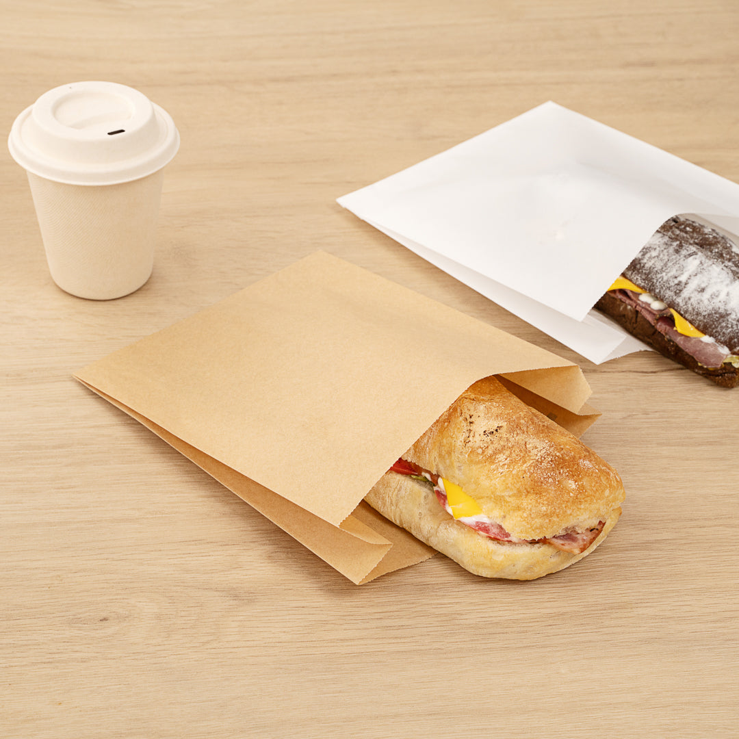 Eco-Friendly Silicone Coated Kraft Paper Sandwich & Snack Bags - 7