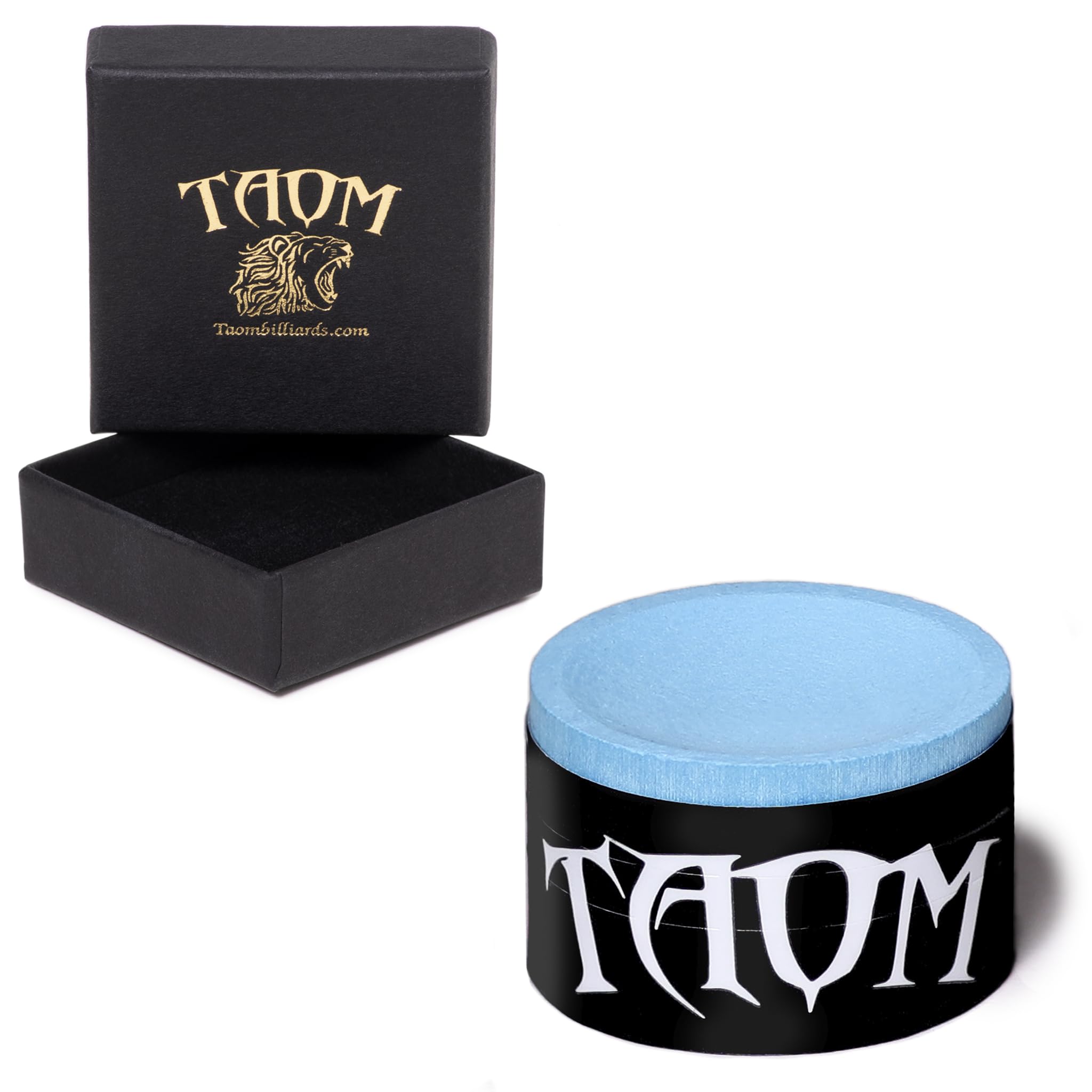 Premium TAOM Pyro Billiard Pool Cue Chalk - Blue (Branded Box) | High-Performance Snooker & Pool Accessory for Professional Players & Home Game Rooms