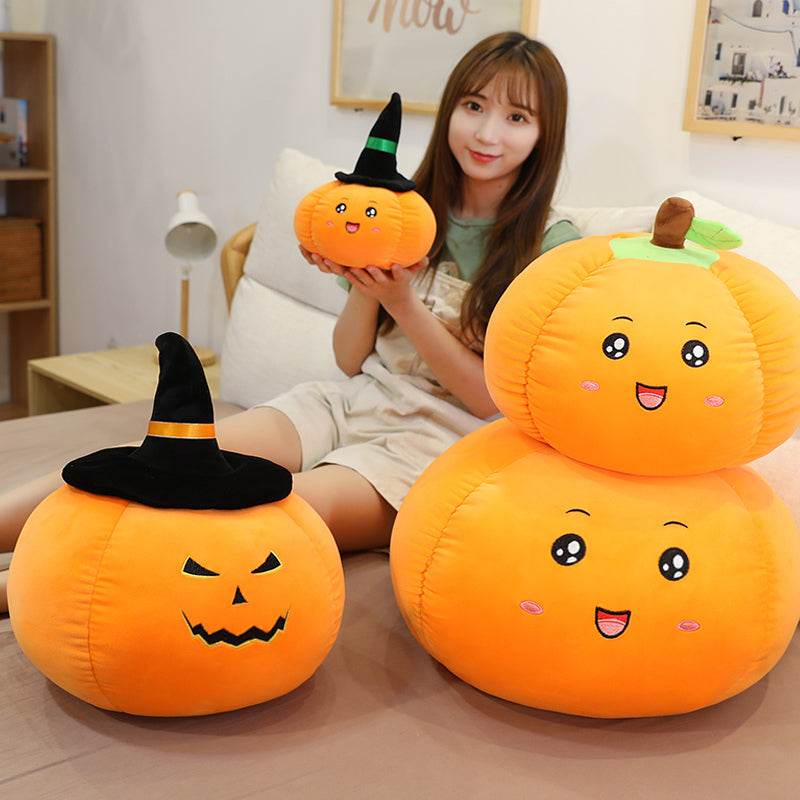 Adorable Kawaii Pumpkin Patch Pal Plush Toy - Soft Cute Fall Decor, Halloween Gift & Cozy Home Accent for Kids' Rooms, Nursery, and Seasonal Displays