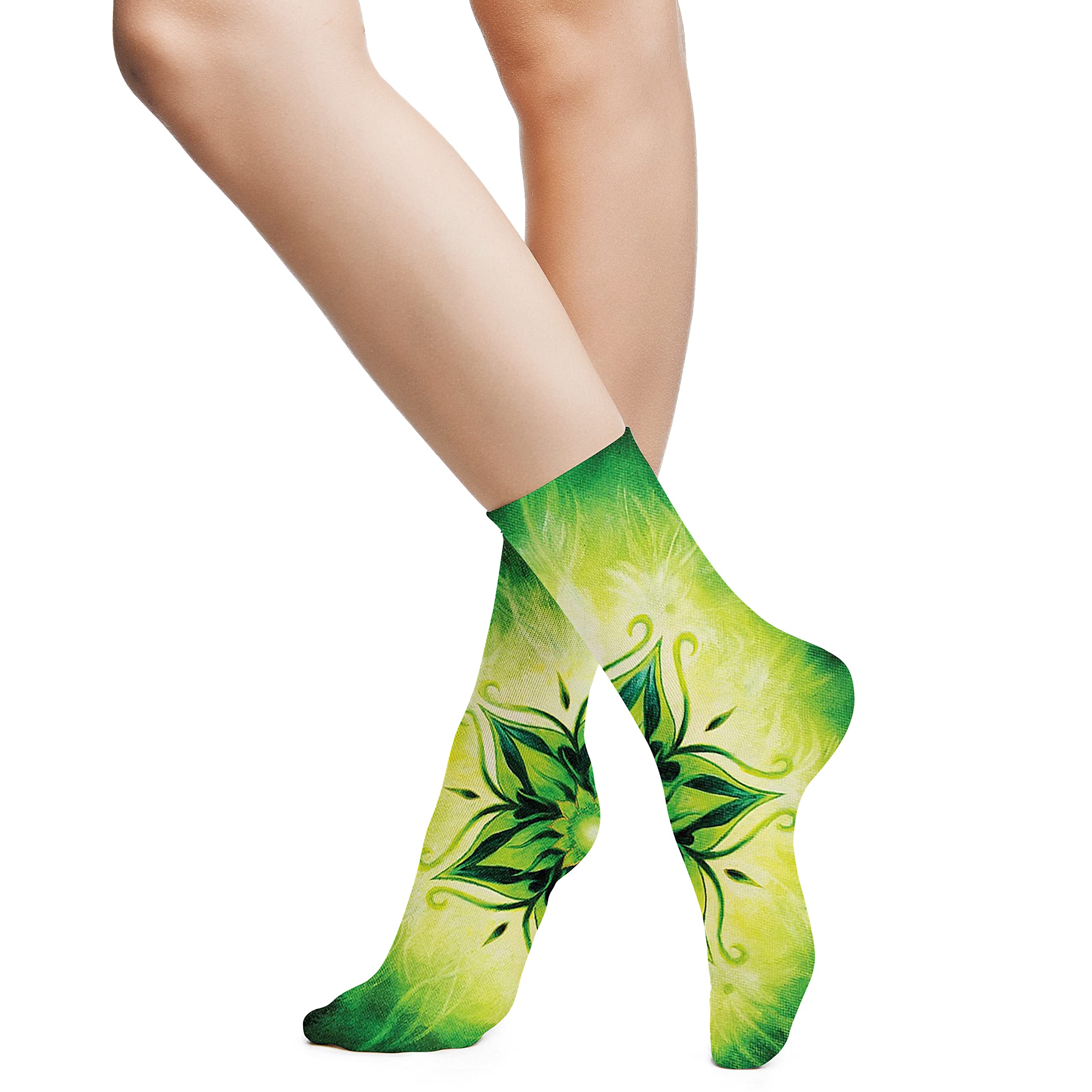 Funky Colorful Cushion Sport Socks - Athletic Cushioned Running Performance Crew Socks for Men & Women - Perfect for Running, Gym Workouts & Everyday Comfort