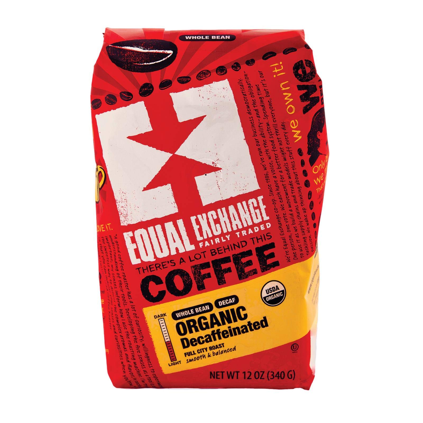 Organic Whole Bean Decaf Coffee - Premium Arabica Beans, Swiss Water Process, Low Acid, Rich Flavor - Perfect for Morning Brew, Office or Gift Giving