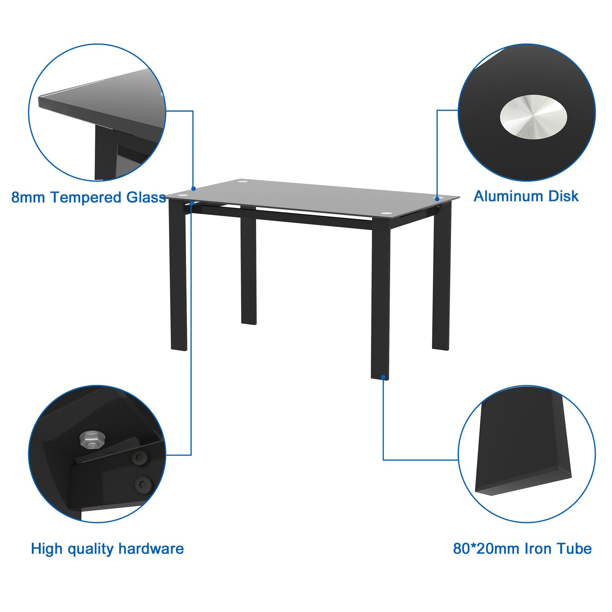 Sturdy & Easy-Clean Dining Table - Multi-Functional for Kitchen, Dining & Living Room - Perfect for Family Meals & Entertaining Guests