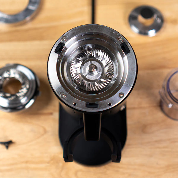 DF54 Single Dose Coffee Grinder - Electric Burr Grinder for Espresso & Pour Over - Perfect for Home Baristas & Coffee Enthusiasts - Compact & Quiet Design for Small Kitchens & Coffee Stations
