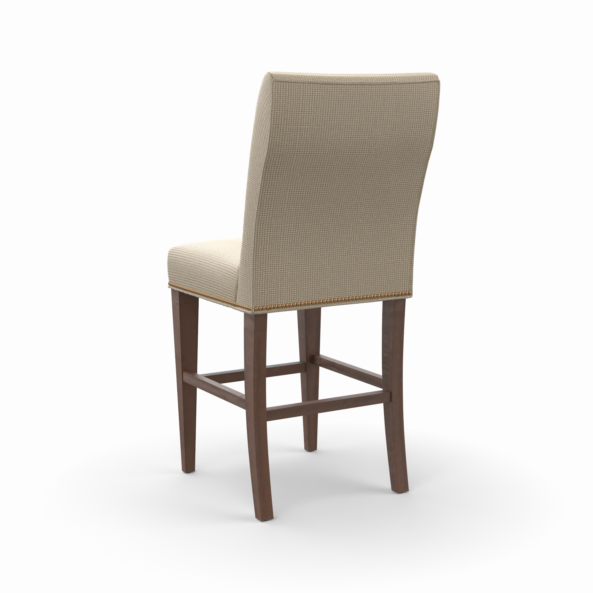 Premium Upholstered Bar Stool - Comfortable Counter Height Stool with Padded Seat - Perfect for Kitchen Islands, Breakfast Bars & Home Bars