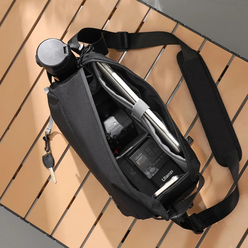 Ulanzi B158 Crossbody Camera Bag - Lightweight & Waterproof DSLR/SLR Shoulder Bag for Travel, Hiking & Photography
