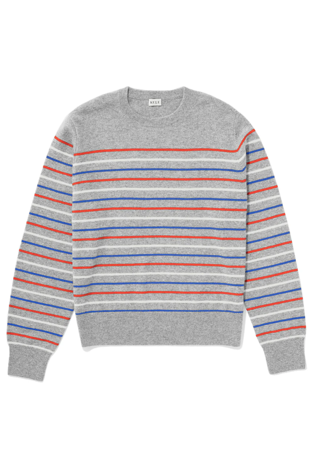 The Betty Sweater - Women's Casual Knit Pullover in Heather Grey, Poppy Red, Cream & Royal Blue | Perfect for Fall Layering, Office Wear & Cozy Weekends