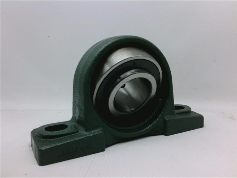 UCP209-110D1 .6250 in ID Cast Iron Mounted Pillow Block Ball Bearing Unit with Round Bore & Two-Bolt Base - Ideal for Conveyors, Agricultural Machinery & Industrial Equipment