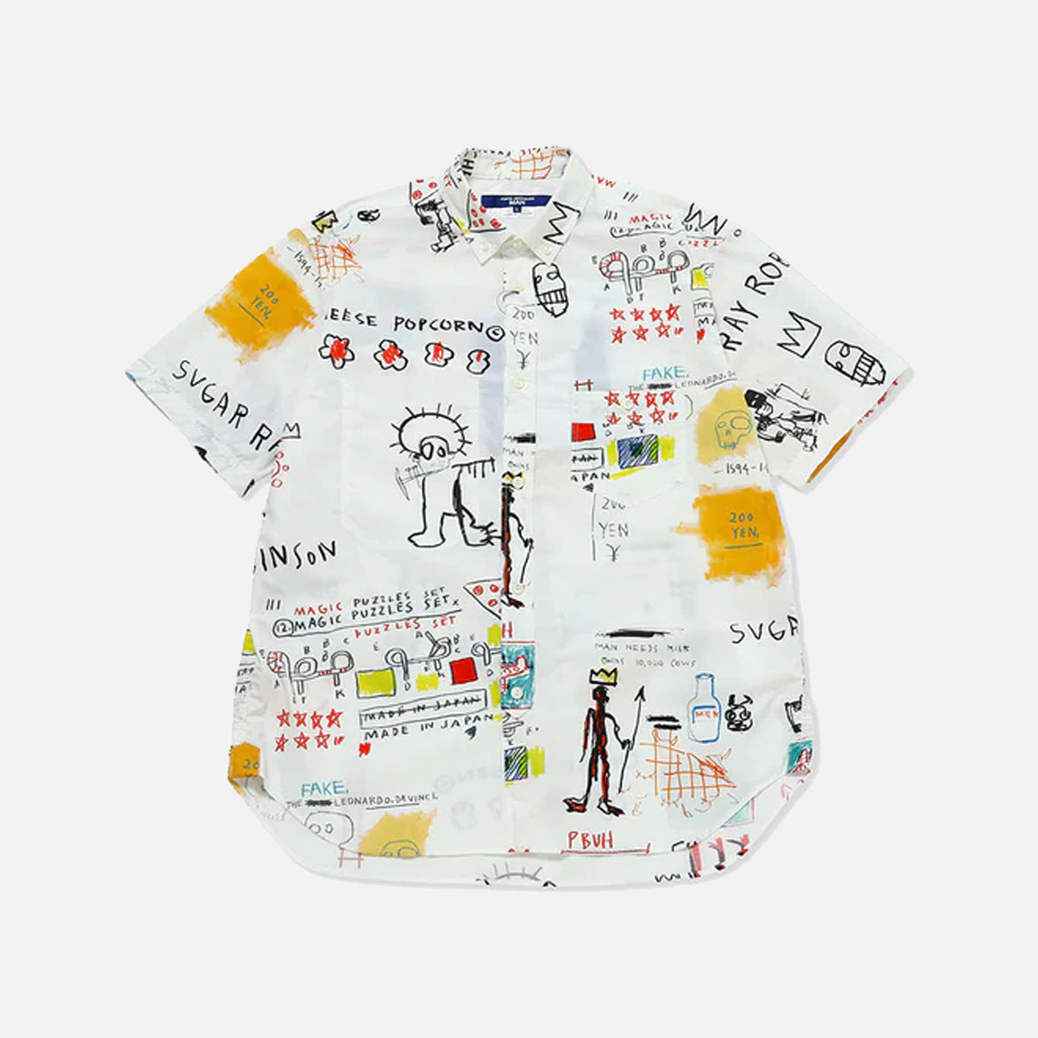 BASQUIAT Graphic T-Shirt for Men & Women - White Cotton Tee with Artistic Design | Streetwear, Casual Outfits, Urban Fashion