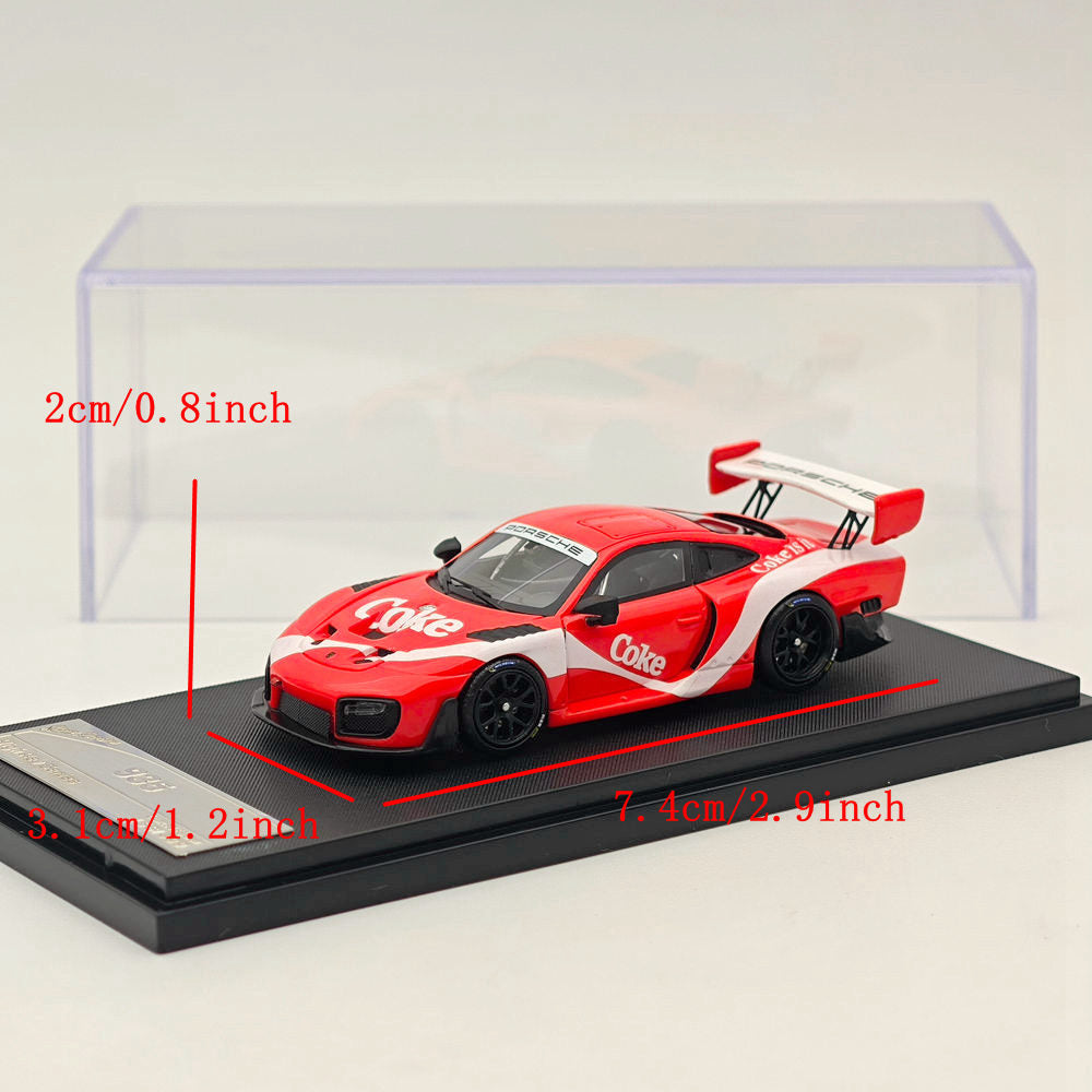 1/64 Stance Hunters Porsche 935 High REV Series Red Resin Model Car - Limited Edition of 499 - Collectible Diecast Vehicle for Display & Racing Enthusiasts