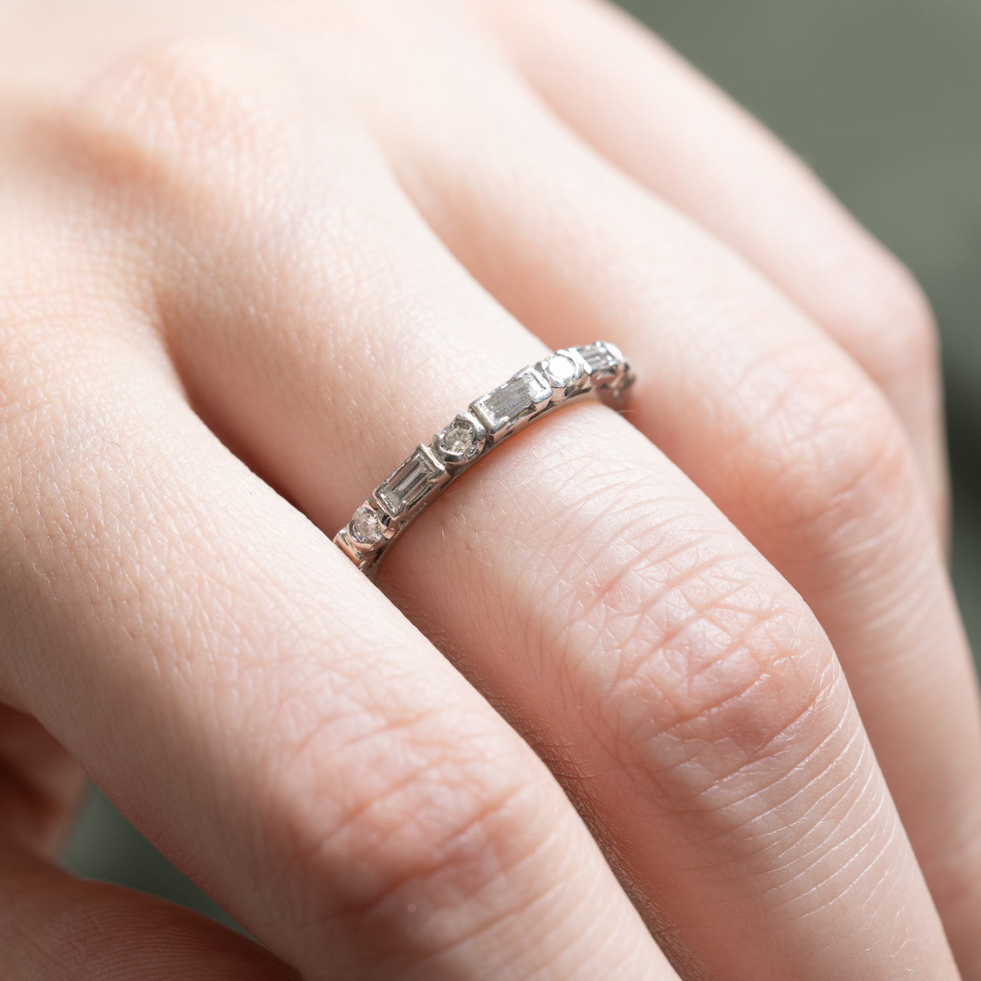 1.00ctw Mixed Cut Diamond Eternity Wedding Band Ring - Size 6.75 | Elegant Stackable Jewelry for Anniversary, Engagement & Special Occasions