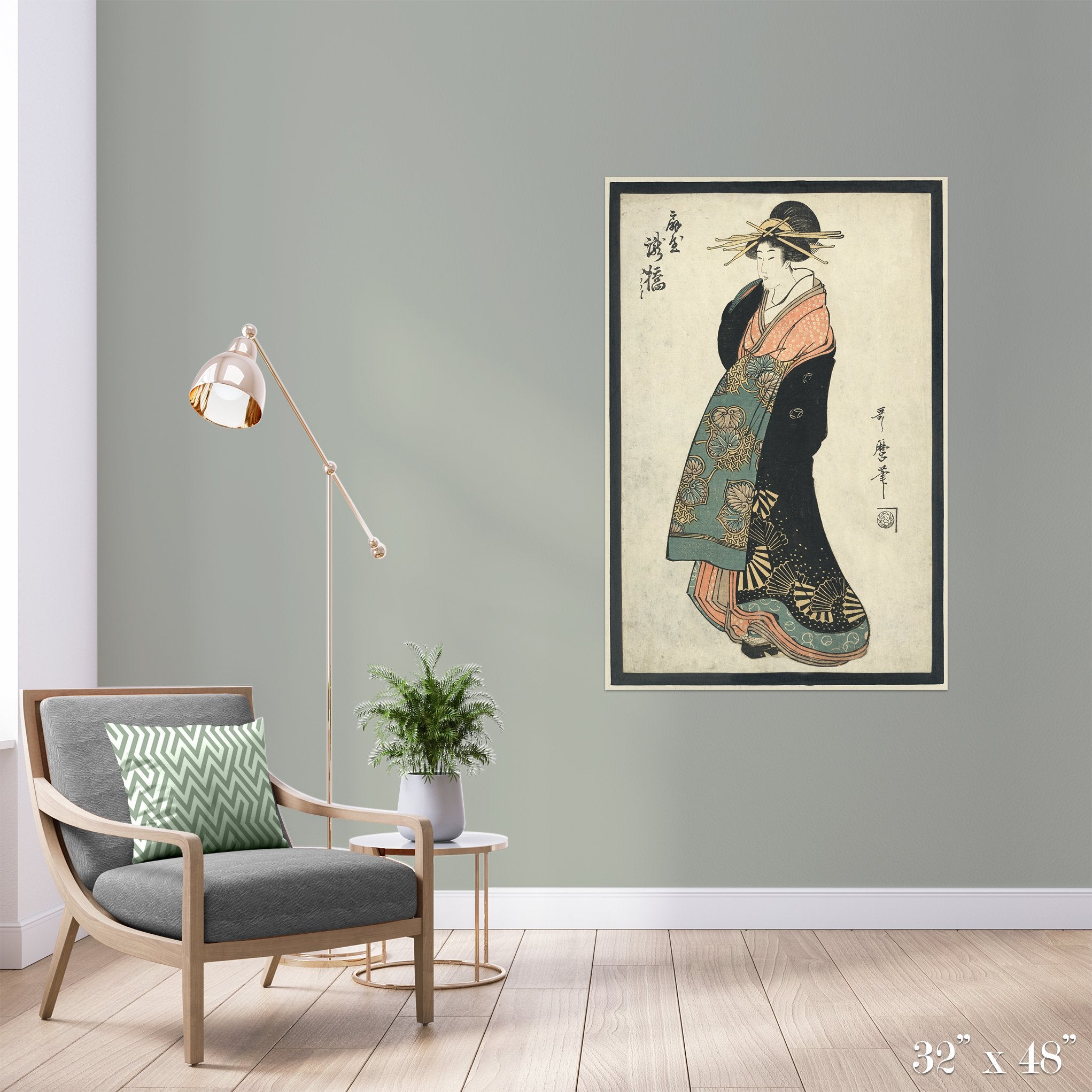 Geisha Colossal Art Print - Japanese Traditional Wall Decor for Living Room, Bedroom & Office - Perfect for Home & Office Decoration