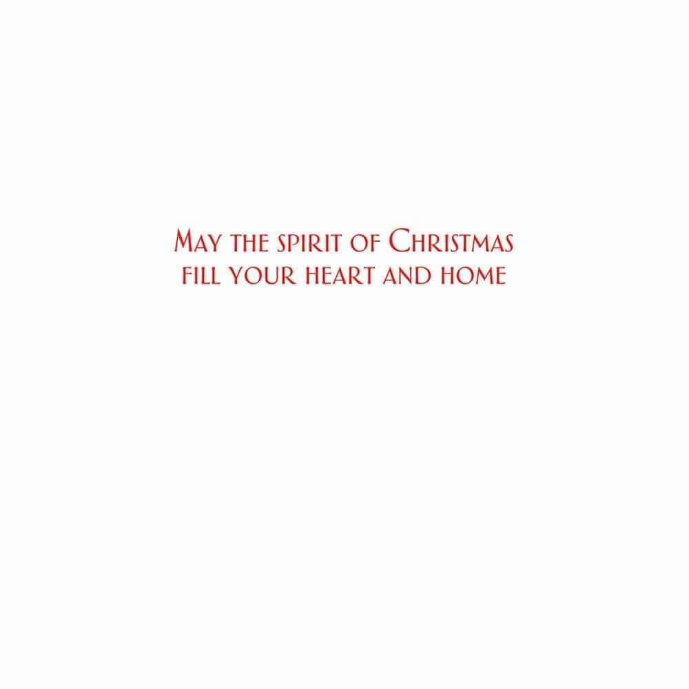 Caspari Open Door Boxed Christmas Cards - Set of 15 Holiday Greeting Cards with Envelopes | Perfect for Holiday Wishes, Office Gifts & Festive Decorations
