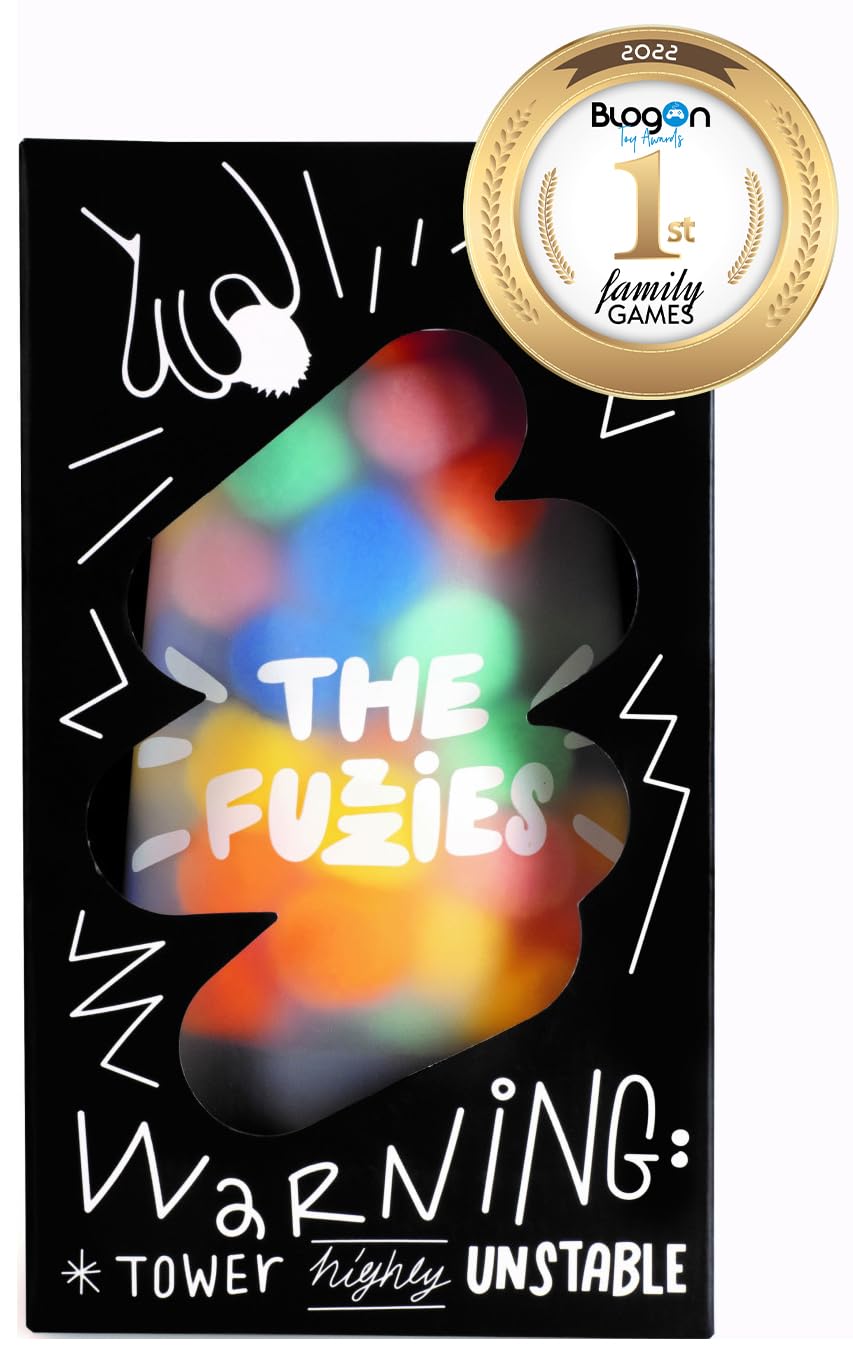 CMYK The Fuzzies - Gravity Defying Squishy Stacking Game for Kids & Adults | Fun Family Board Game for Parties, Classrooms & Stress Relief