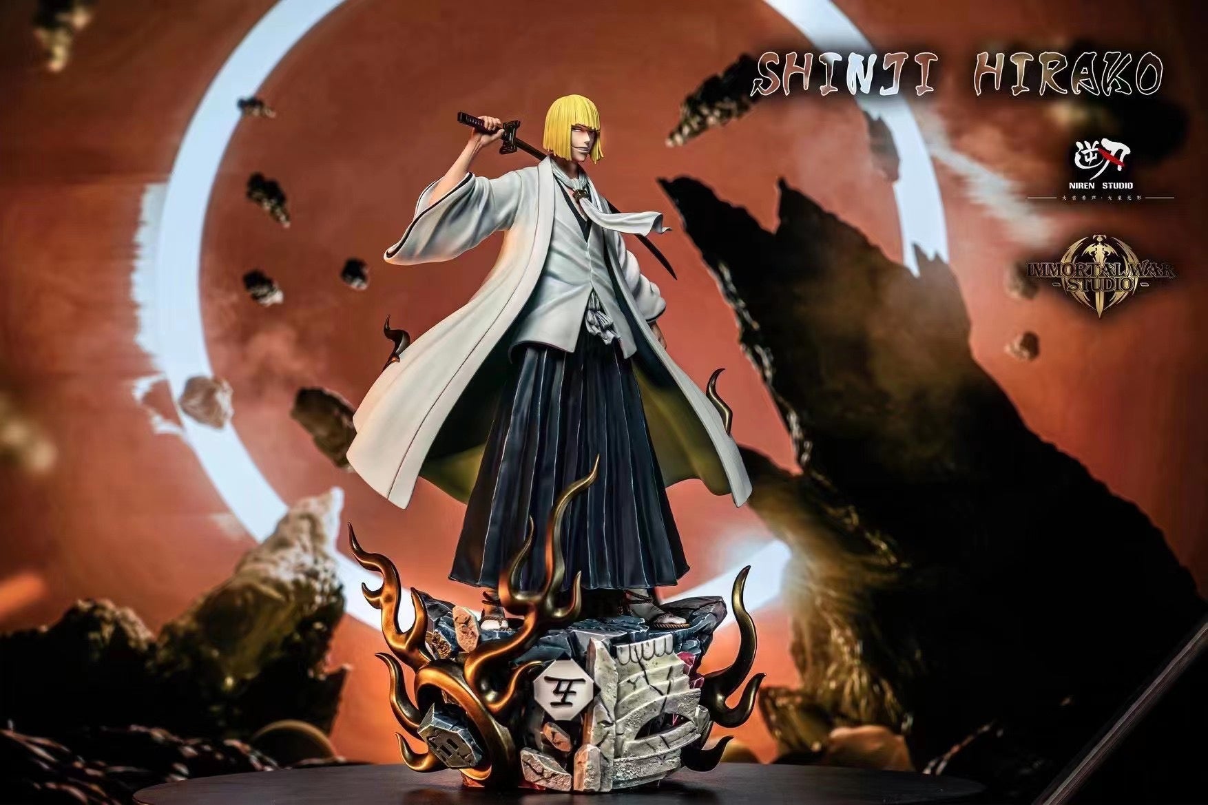 Blood War Arc Shinji Hirako Anime Figure - Niren x IW Studio Collectible Bleach Character Statue | Perfect for Anime Fans, Manga Collectors & Home Decor