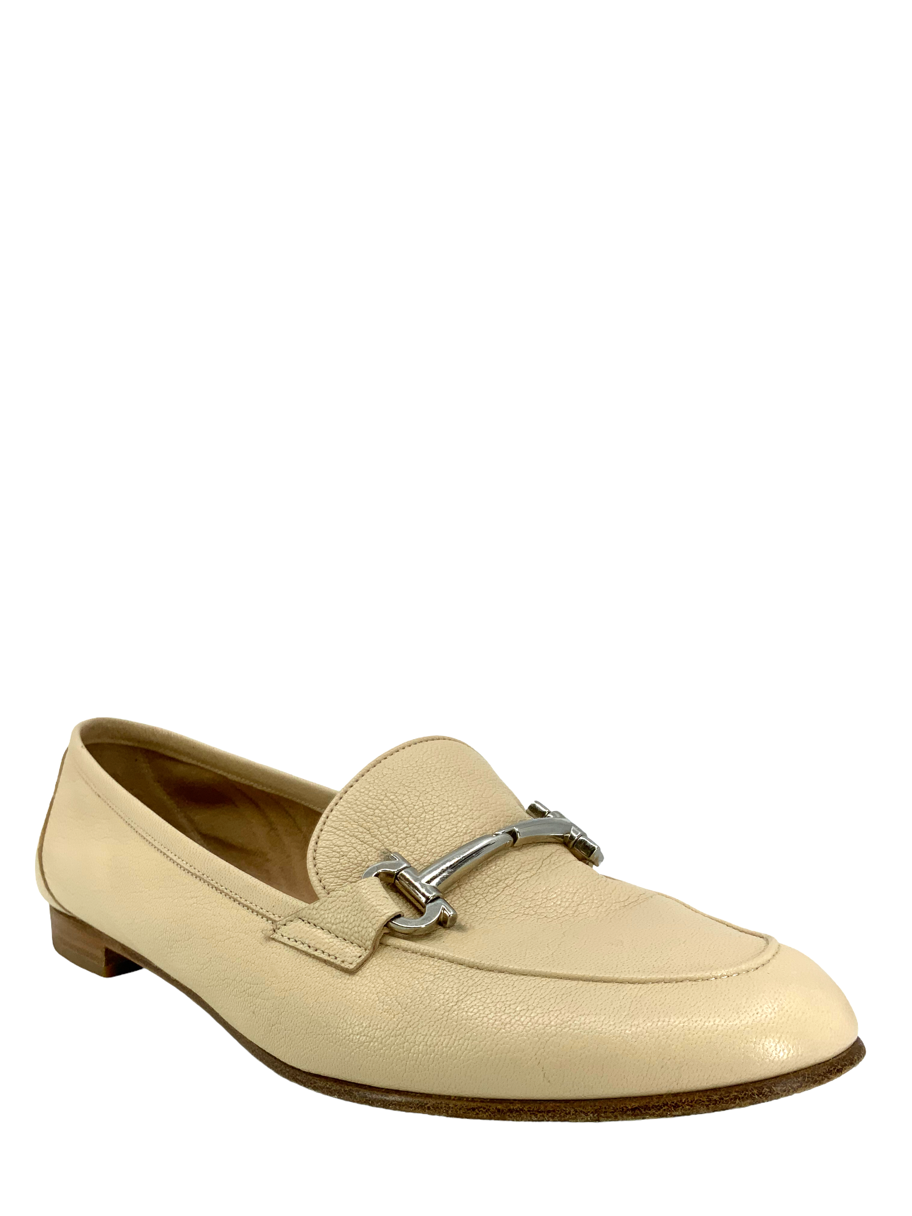 Salvatore Ferragamo Genuine Leather Horsebit Loafers for Men - Size 9.5 US - Classic Italian Designer Shoes for Business, Office & Formal Occasions