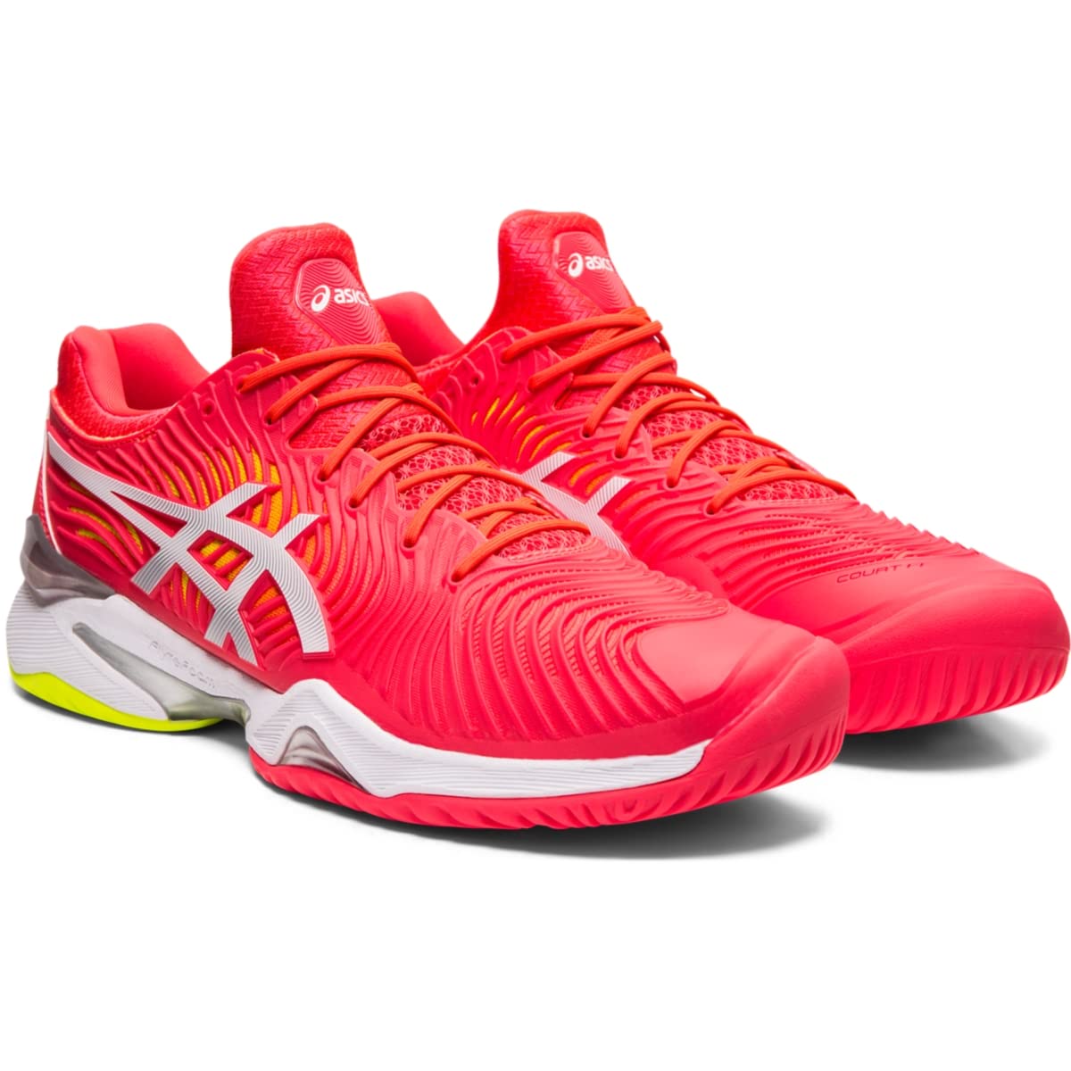 ASICS Women's Court FlyteFoam 2 Tennis Shoes - Lightweight & Supportive for Women's Tennis - Size 7.5 - Laser Pink/White - Perfect for Court Play, Training & Casual Wear