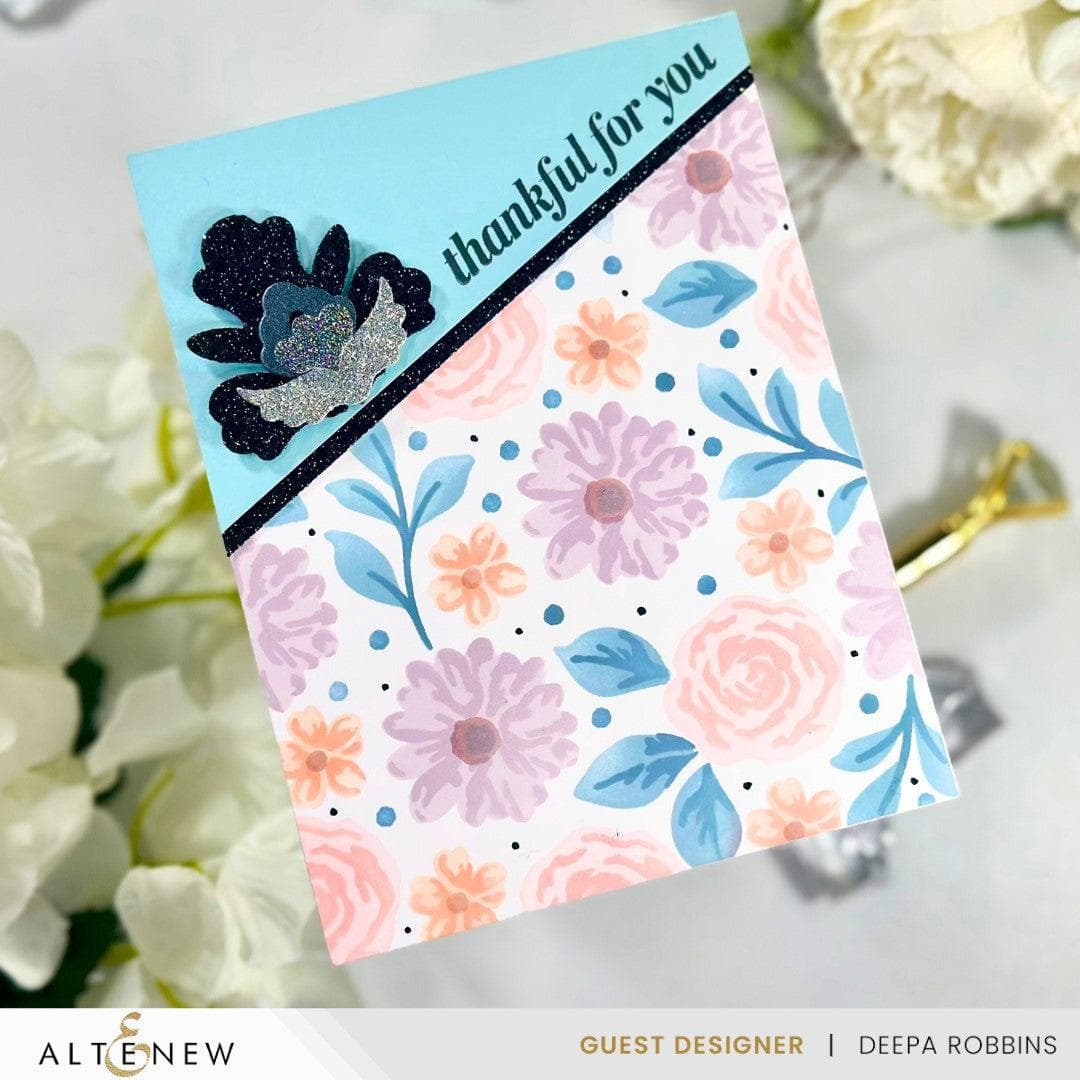 Floral Radiance Layering Stencil Set (4 in 1) - DIY Scrapbooking, Card Making & Home Decor Templates for Creative Projects