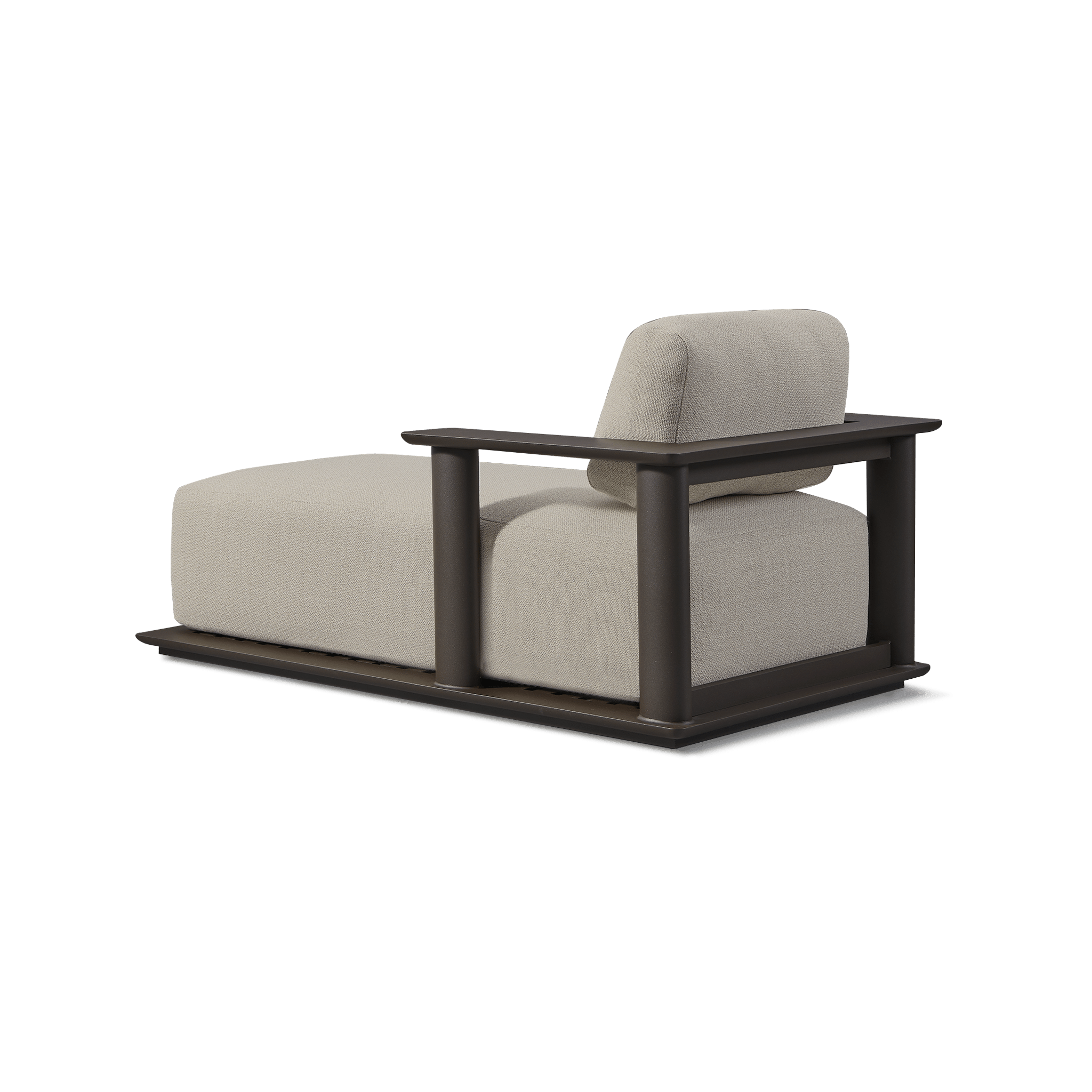 Newport Aluminum Fixed Chaise Lounge - Durable Outdoor Patio Furniture for Poolside, Beach, Garden & Backyard Relaxation | Weather-Resistant & Lightweight Design