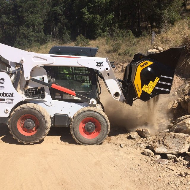 MB L160 S2 Bucket Crusher Attachment for Excavators - Heavy-Duty Demolition & Recycling Tool for Construction Sites & Landscaping Projects