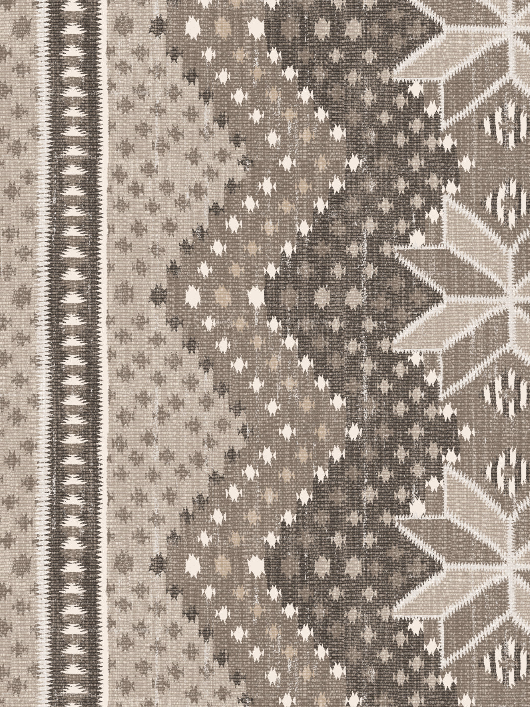 Northstar Blanket Wallpaper by Nathan Turner - Brown Textured Wall Covering for Living Room & Bedroom Decor