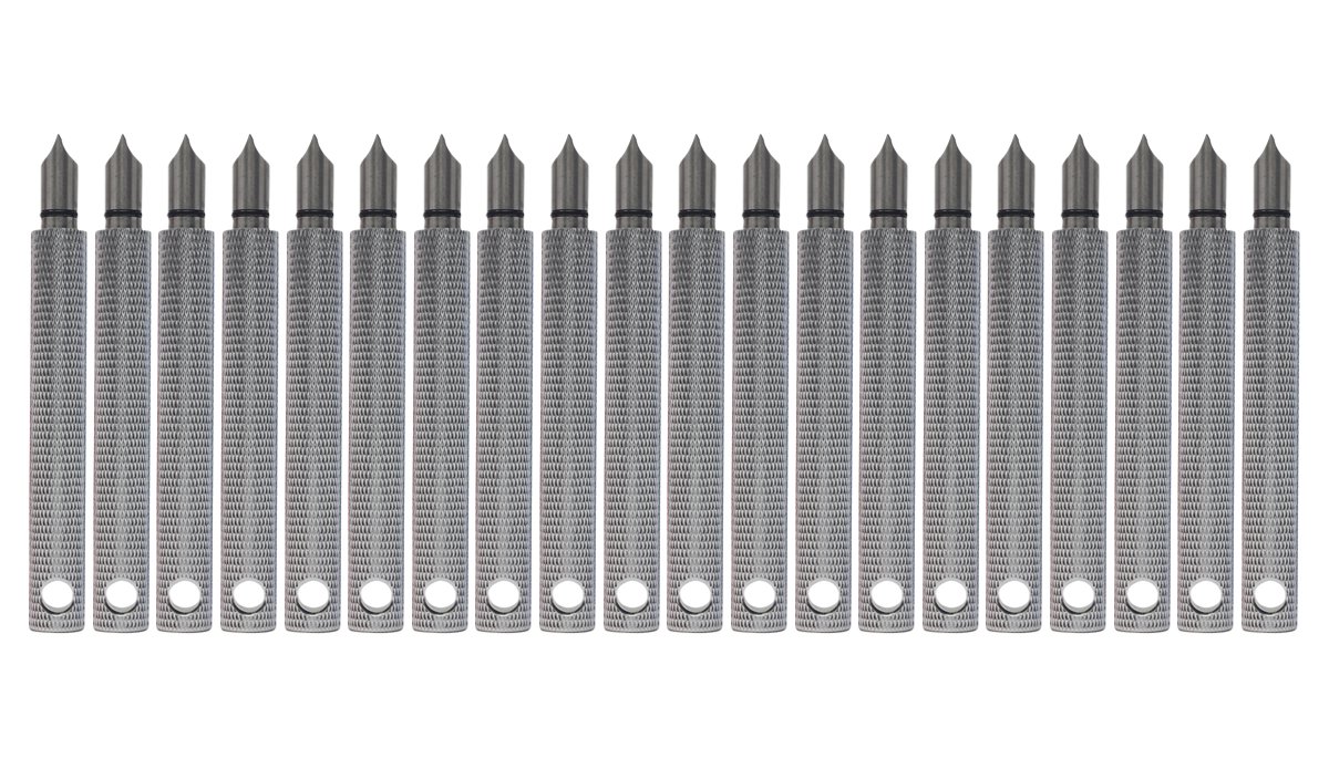 20-Pack Silver Majek Golf Club Groove Sharpener - Wedge & Iron Grooving Tool for Optimal Backspin | Golf Club Cleaner & Regrooving Kit | Perfect Golf Gift for Players | Practice Range & Course Maintenance Essential