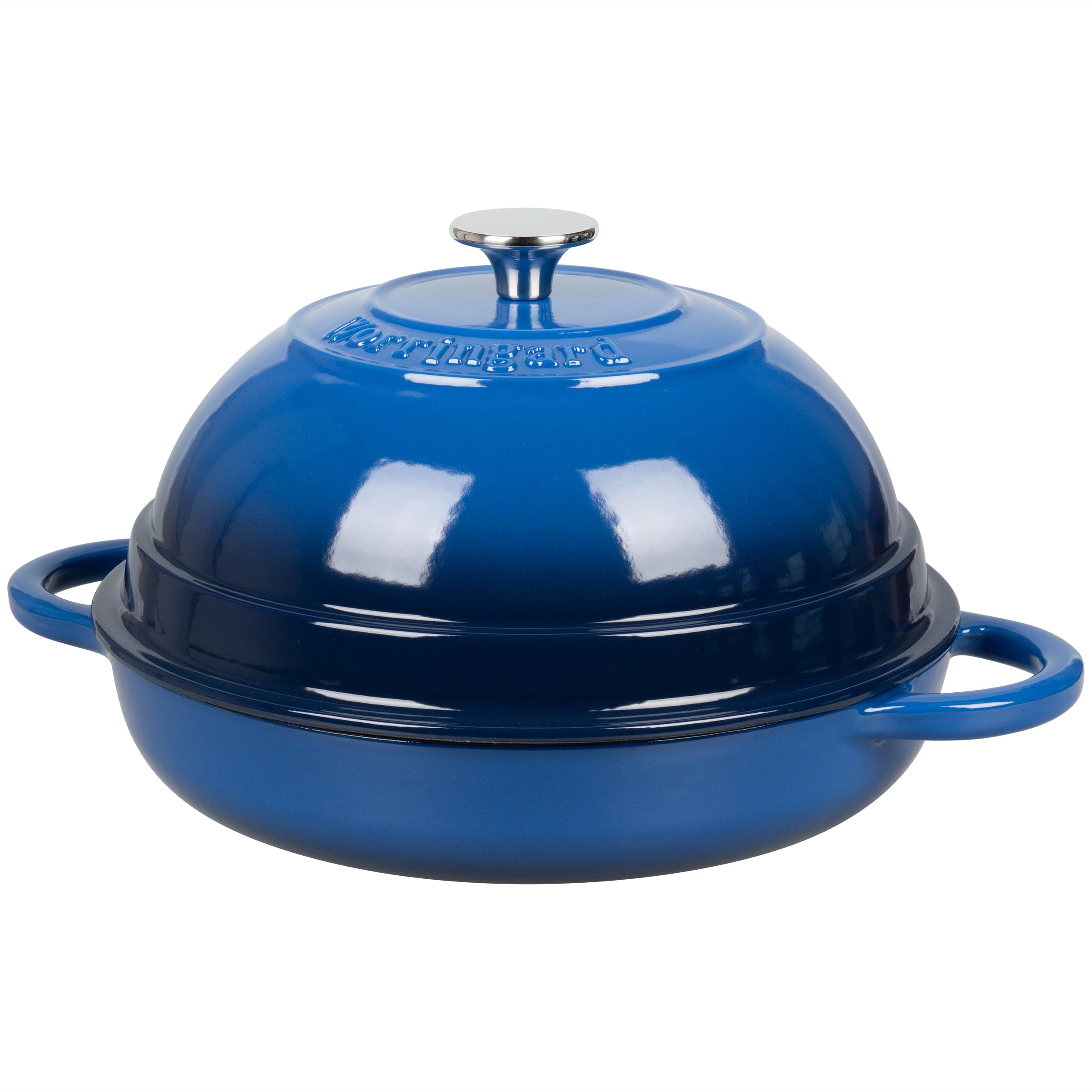 **6 Quart Enameled Cast Iron Dutch Oven with Lid – Perfect for Bread Baking, Soups, Stews & Camping – Durable & Oven-Safe – Blue**