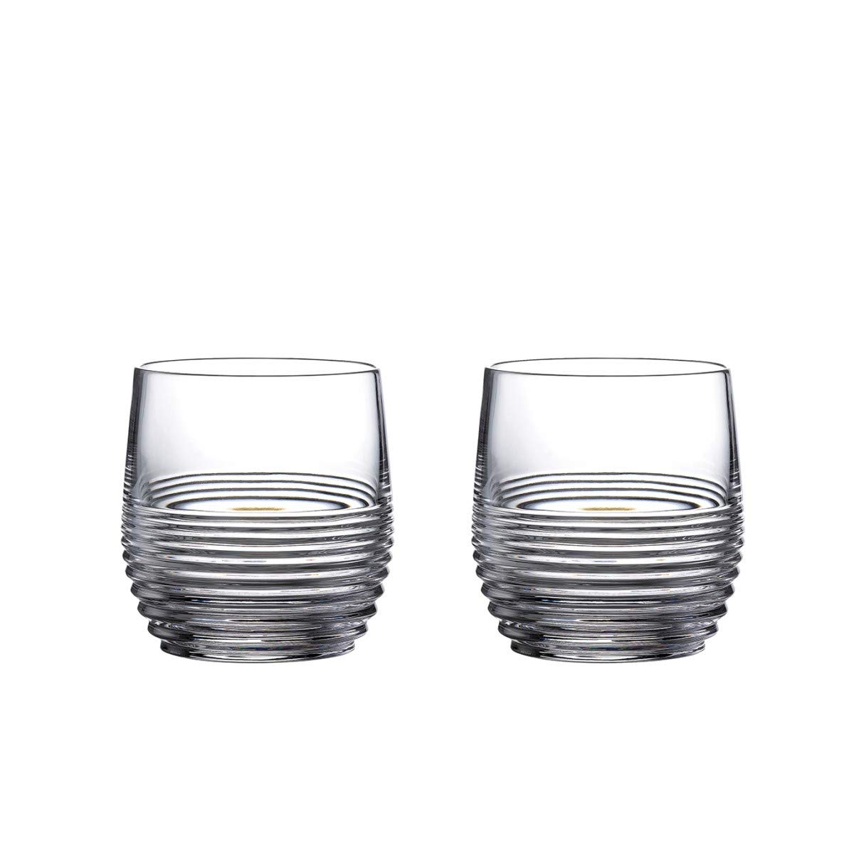 Premium Waterford Mixology Rum Circon 8 oz Crystal Tumbler Glasses - Set of 2 Elegant Barware for Cocktails, Whiskey & Bourbon - Perfect for Home Bars, Dinner Parties & Gift Giving