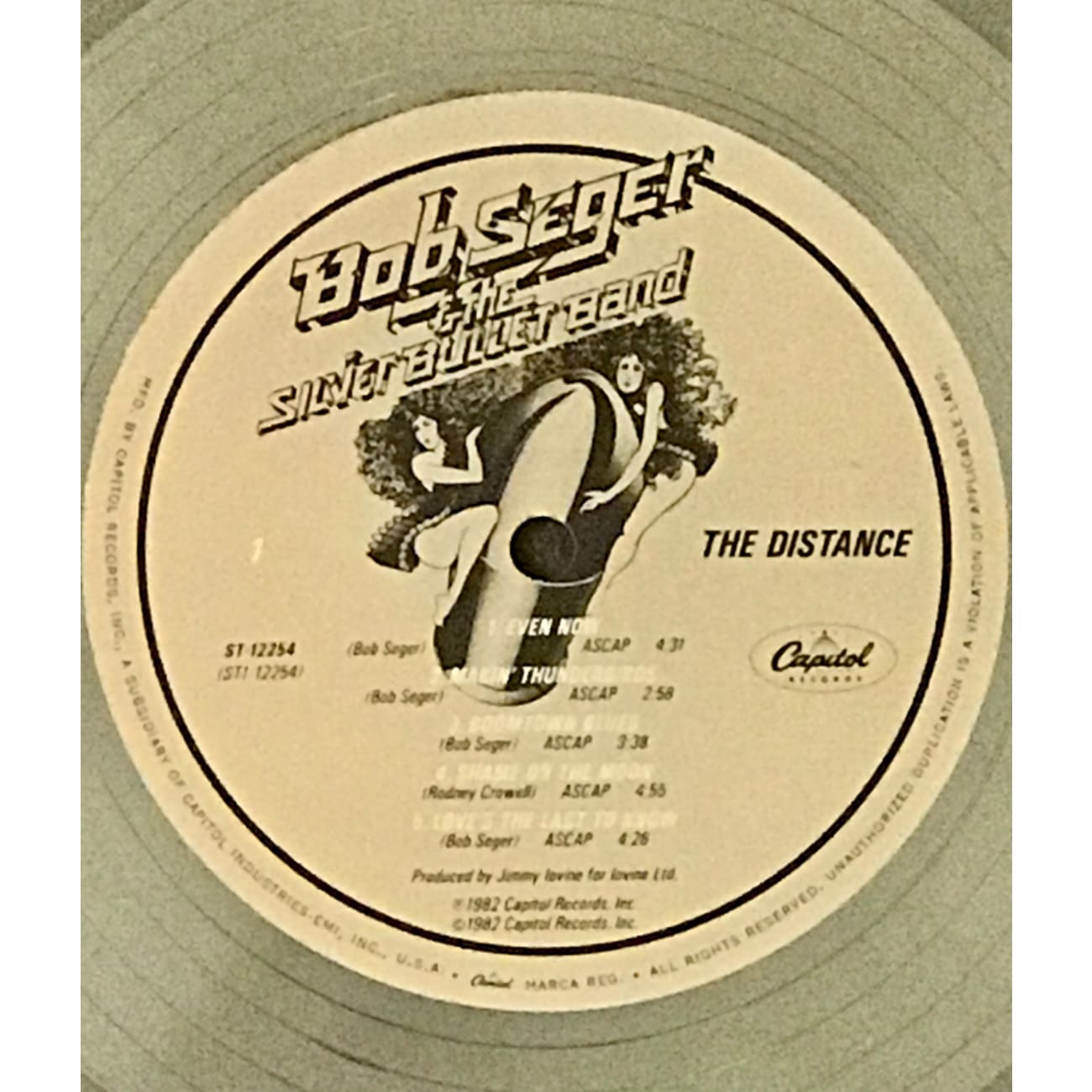 Bob Seger The Distance RIAA Certified Platinum Album Award - Vintage Music Collectible for Fans & Display in Home, Office, or Music Room
