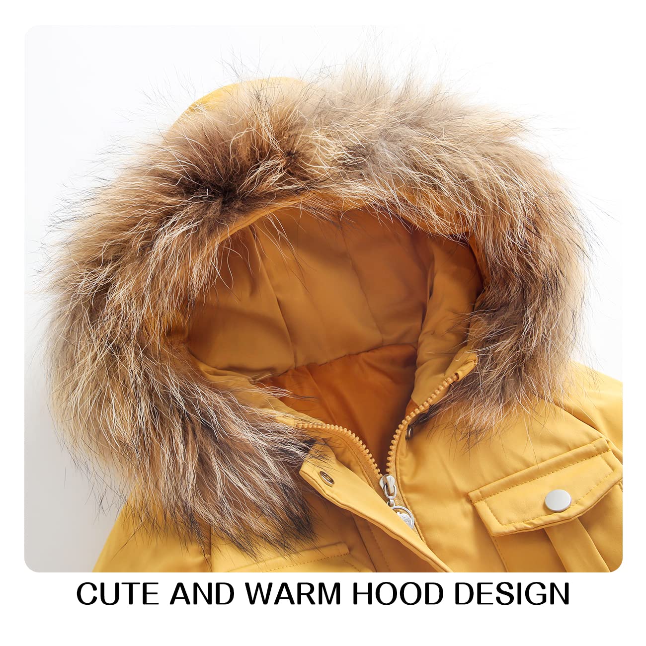 **Warm Winter Snowsuit for Toddler Boys & Girls - Waterproof Snow Jacket & Pants Set - Kids Winter Coat for Outdoor Play & Snow Activities**
