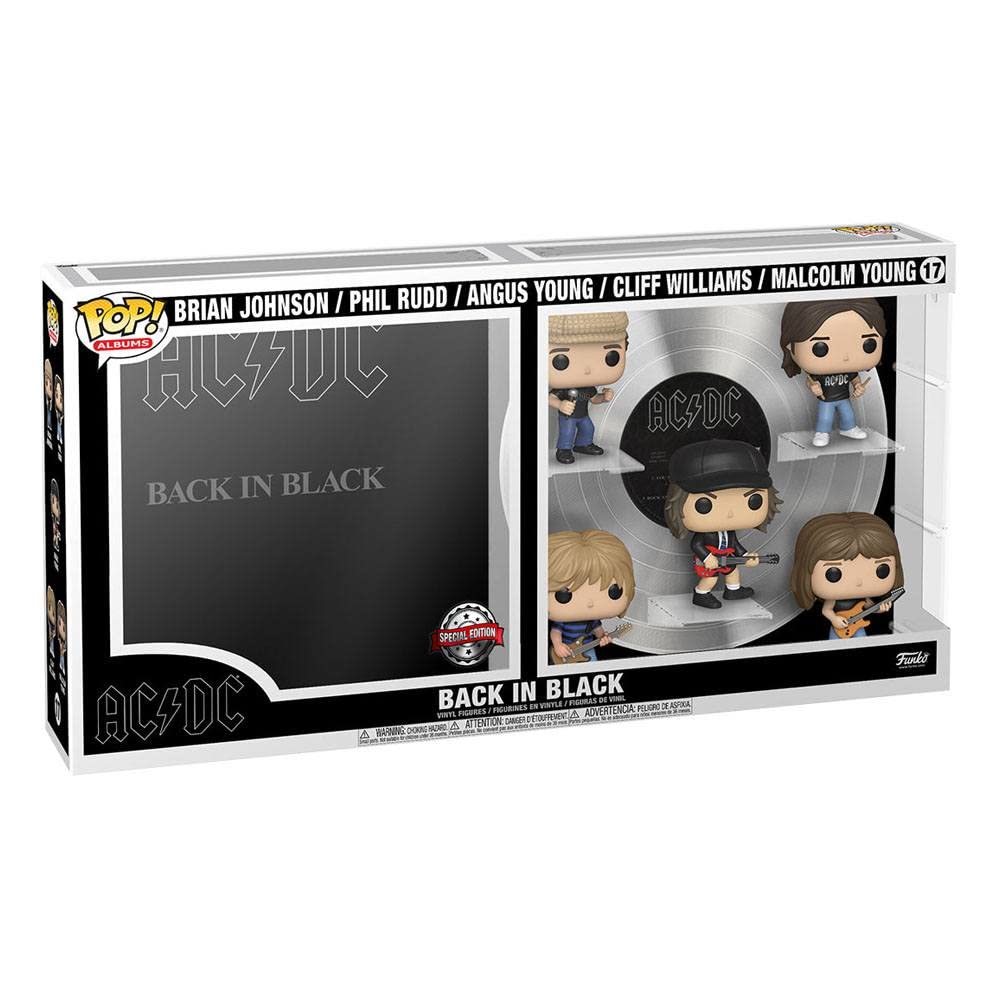 Funko Pop! Albums Deluxe: AC/DC - Angus Young - Back in Black - Collectible Vinyl Figure - Official Music Merchandise - Gift for Music Fans & Collectors - Perfect for Home Display, Office Decor, and Music Memorabilia Collections