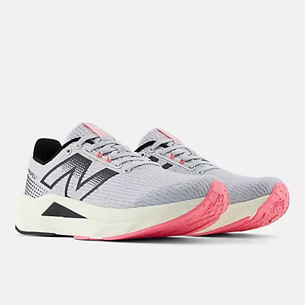 New Balance Women's Propel V5 Running Shoes - White/Grey (Width B) | Lightweight Cushioned Sneakers for Jogging, Gym & Everyday Wear