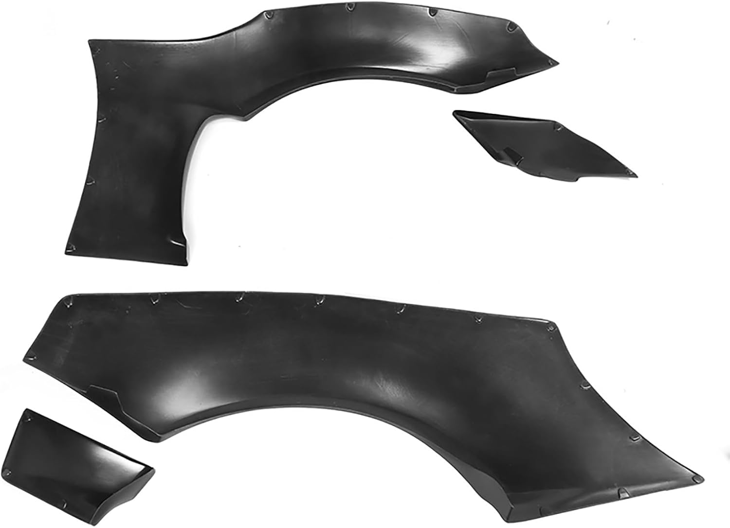 Fender Flares Wide Body Kit for 2013-2016 Scion FR-S / 2013-2020 Subaru BRZ / 2017-2020 Toyota 86 - GR Style Black ABS Plastic Wheel Arch Covers - Front & Rear Left Right Side Protection - Perfect for Off-Roading & Custom Car Styling