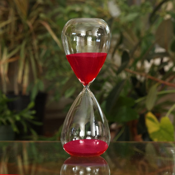 90 Minute Hand Blown Sand Timer - Premium Glass Hourglass for Time Management, Meditation & Classroom Activities - Perfect for Office, Yoga, and Study Sessions