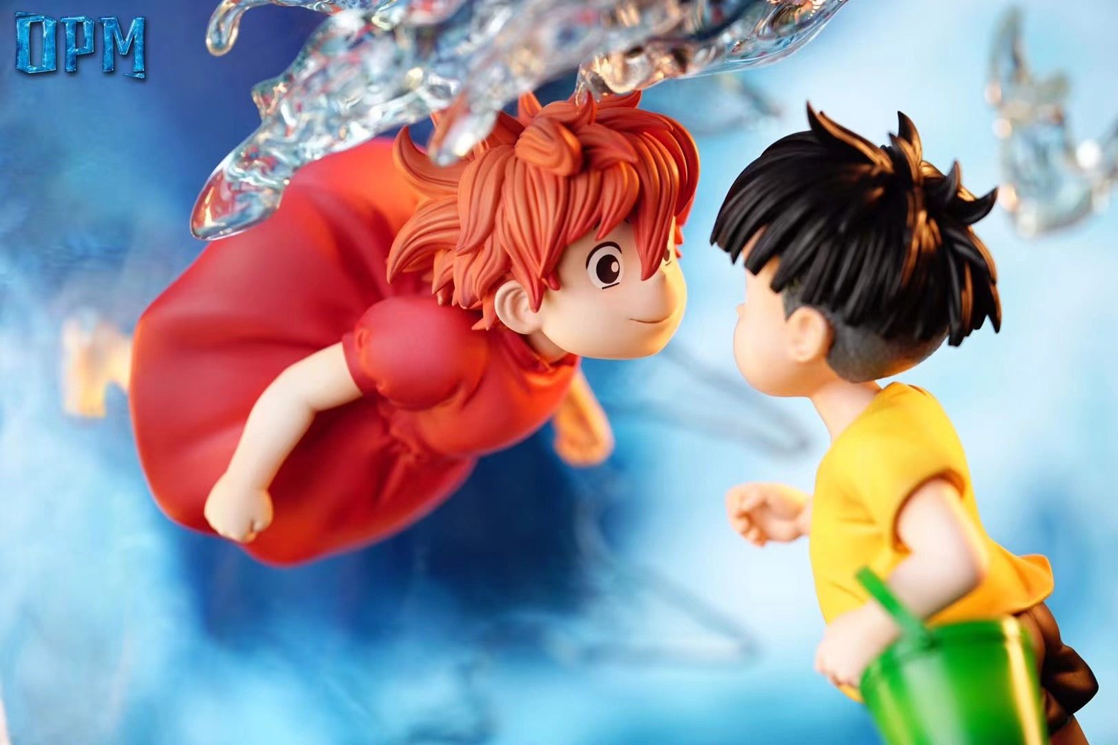 OPM Studio Ponyo on the Cliff 2.0 - Anime Figure Collectible from Studio Ghibli | Perfect for Home Decor, Office Display, and Ghibli Fans Collection