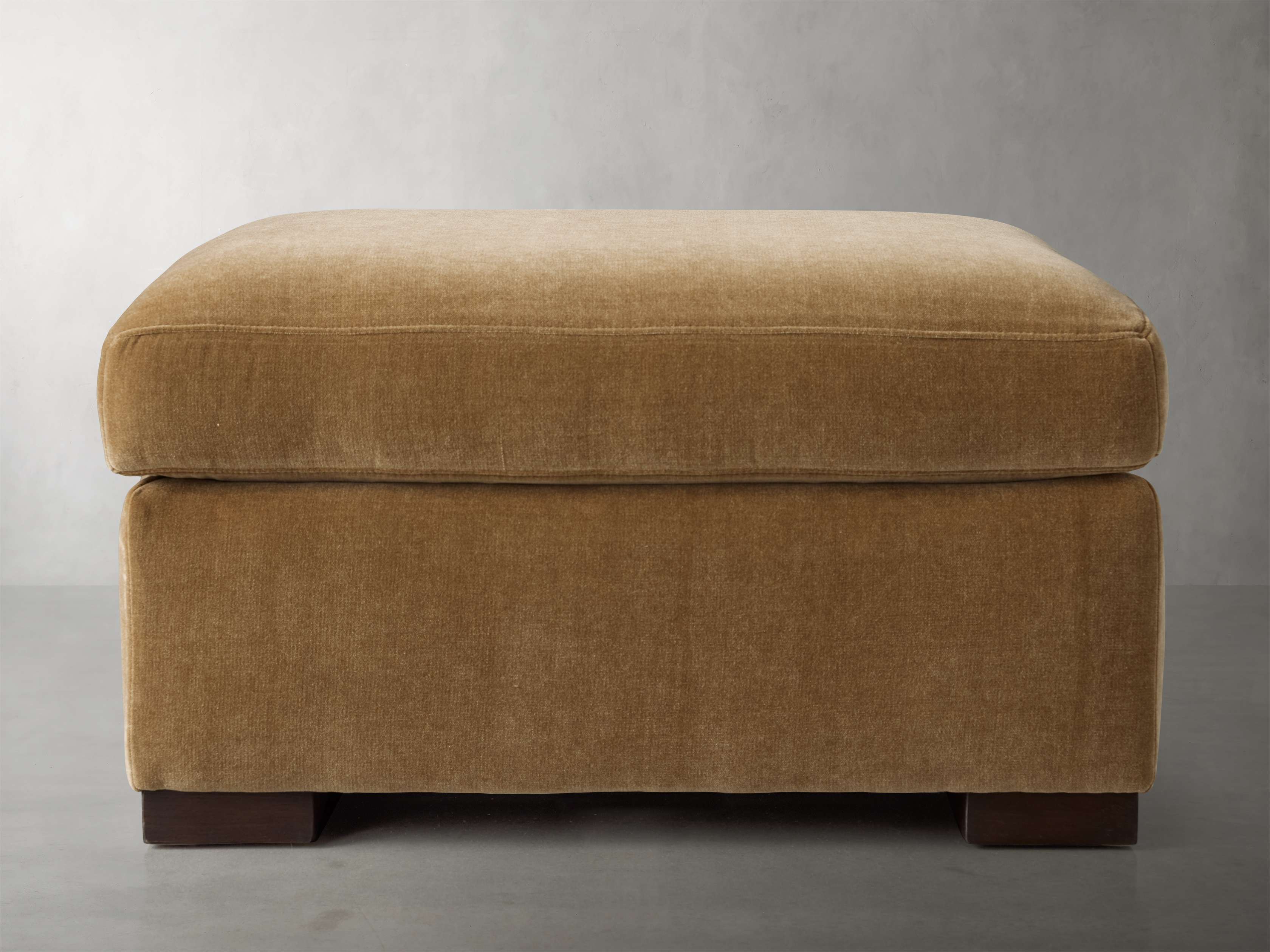 Bronte Ottoman Footrest Stool - Plush Upholstered Storage Ottoman Bench for Living Room, Bedroom & Office - Versatile Home Decor with Hidden Storage Compartment