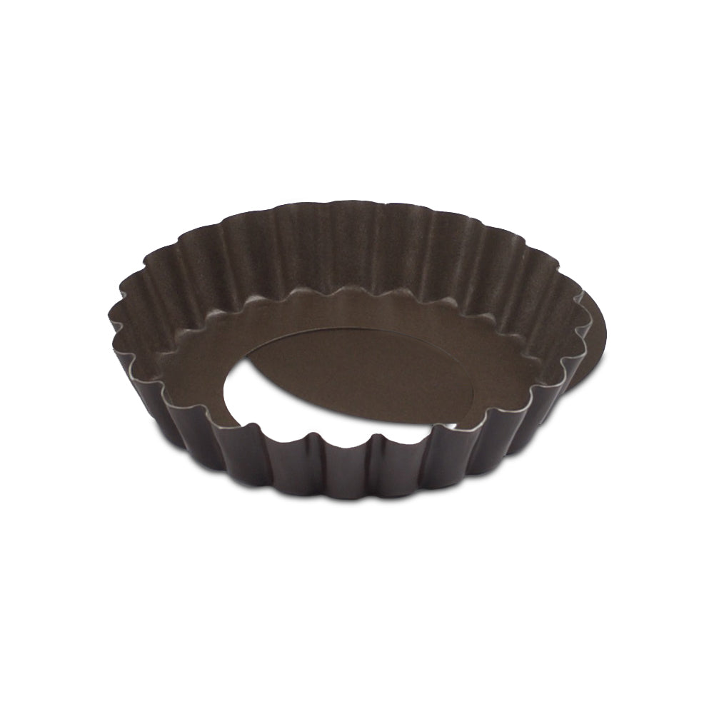 Non-Stick Removable Bottom Tart Pan - 9 Inch Round Loose Base Tartlet Mold for Baking Pies, Quiches, and Desserts | Perfect for Home Bakers and Professional Chefs
