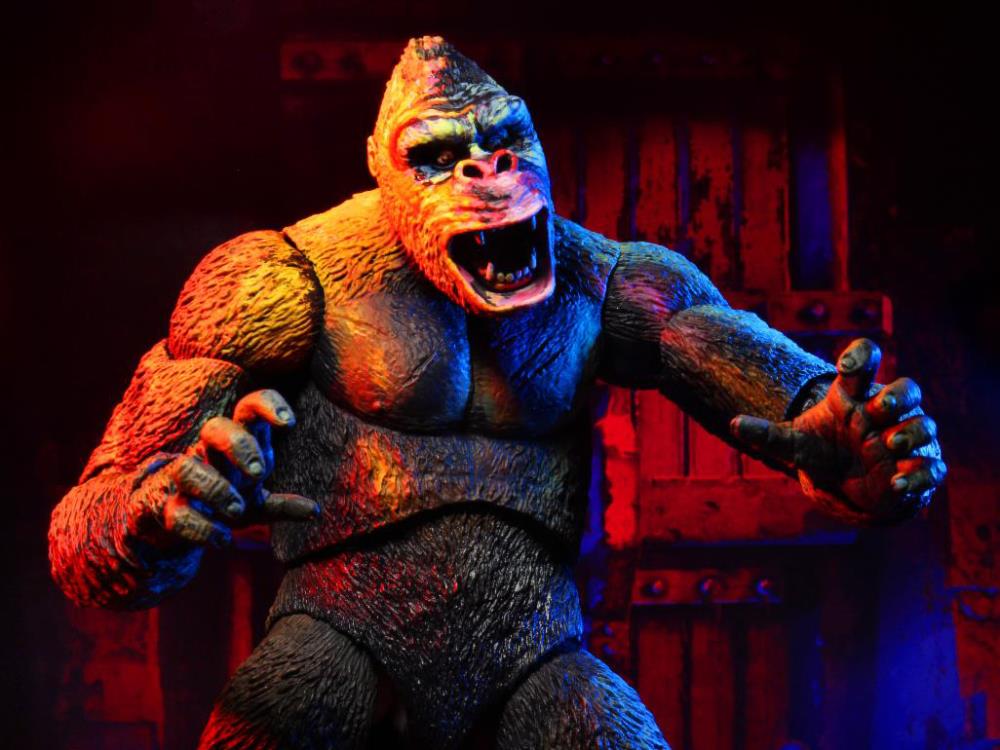NECA King Kong Illustrated Version Action Figure - Collectible Movie Monster Toy for Display & Gifts - Perfect for Fans, Collectors & Home Decor