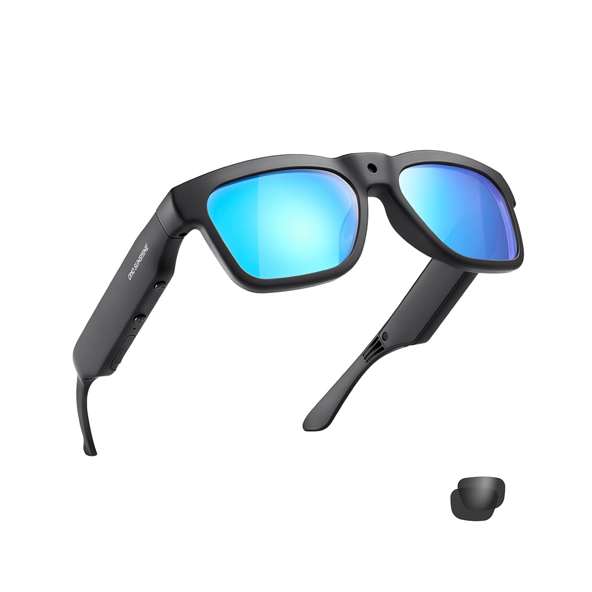 OhO 128GB Smart Glasses with Full HD Camera & Open Ear Bluetooth Speaker - Polarized UV400 Lenses for Men & Women - Perfect for Running, Cycling, Hiking & Outdoor Activities