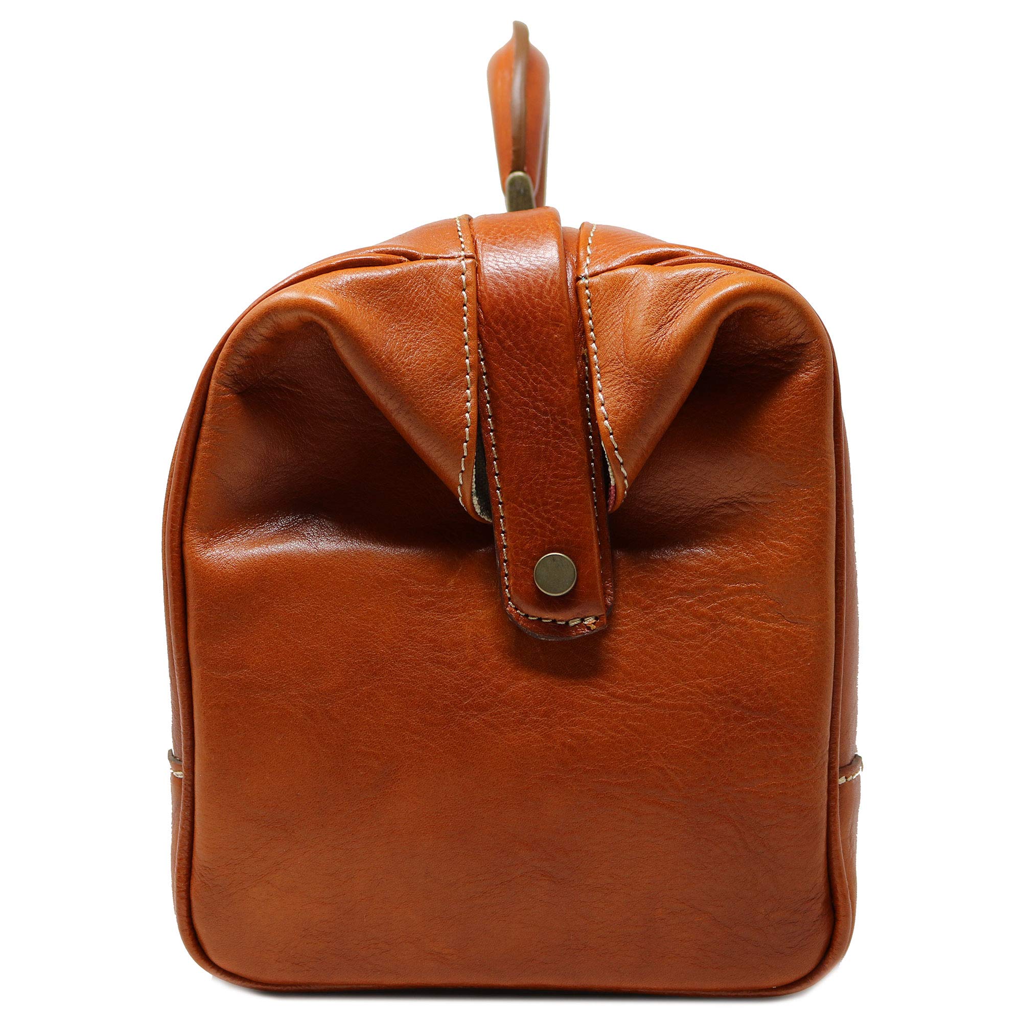 Floto Italian Leather Ciabatta Doctor Bag - Olive Honey Brown Handbag for Women | Perfect Carry-On Travel Bag for Work, Weekend & Business Trips