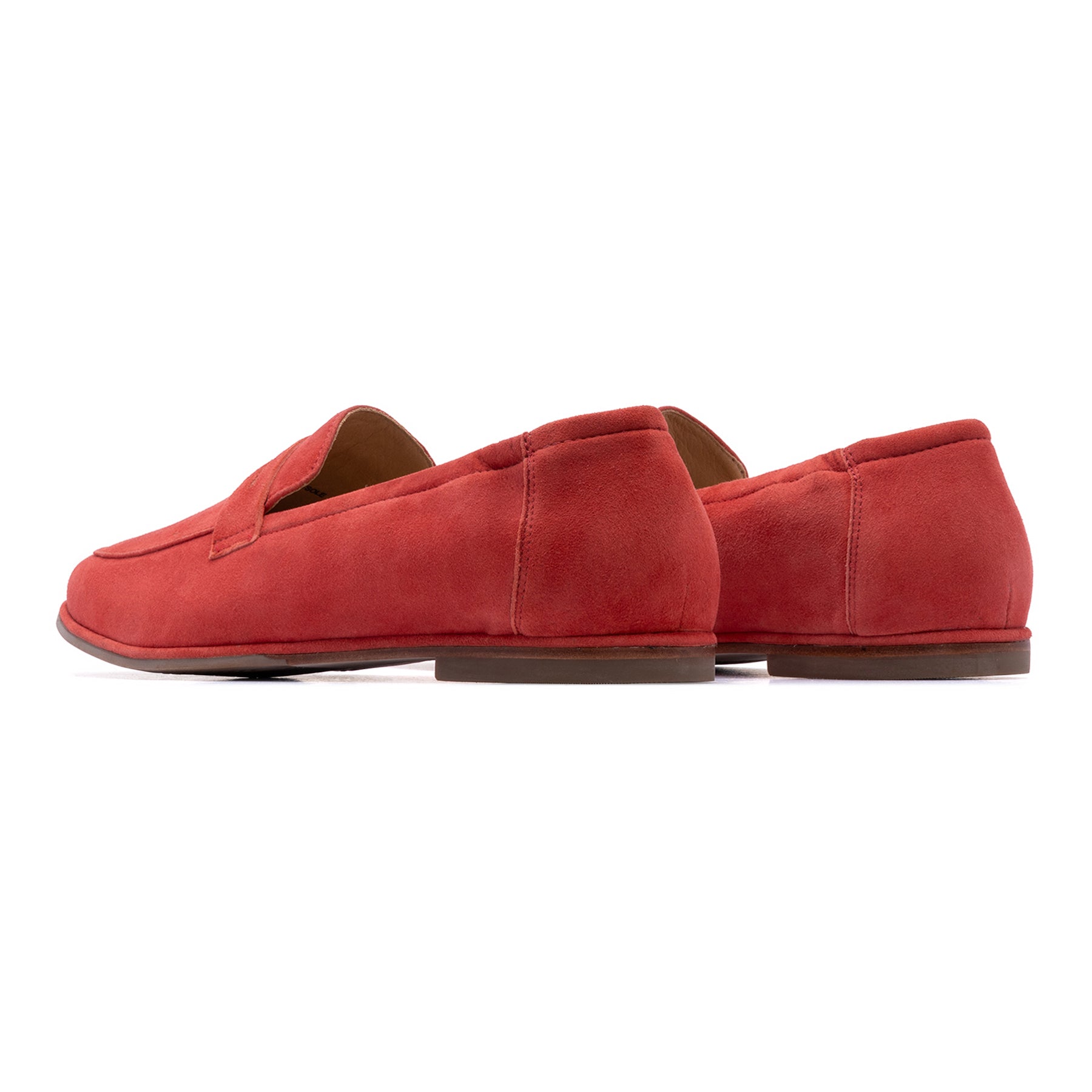 Abeo Strada Loafer Shoes for Men & Women - Comfortable Slip-On Red Leather Loafers - Perfect for Office, Casual & Travel Wear
