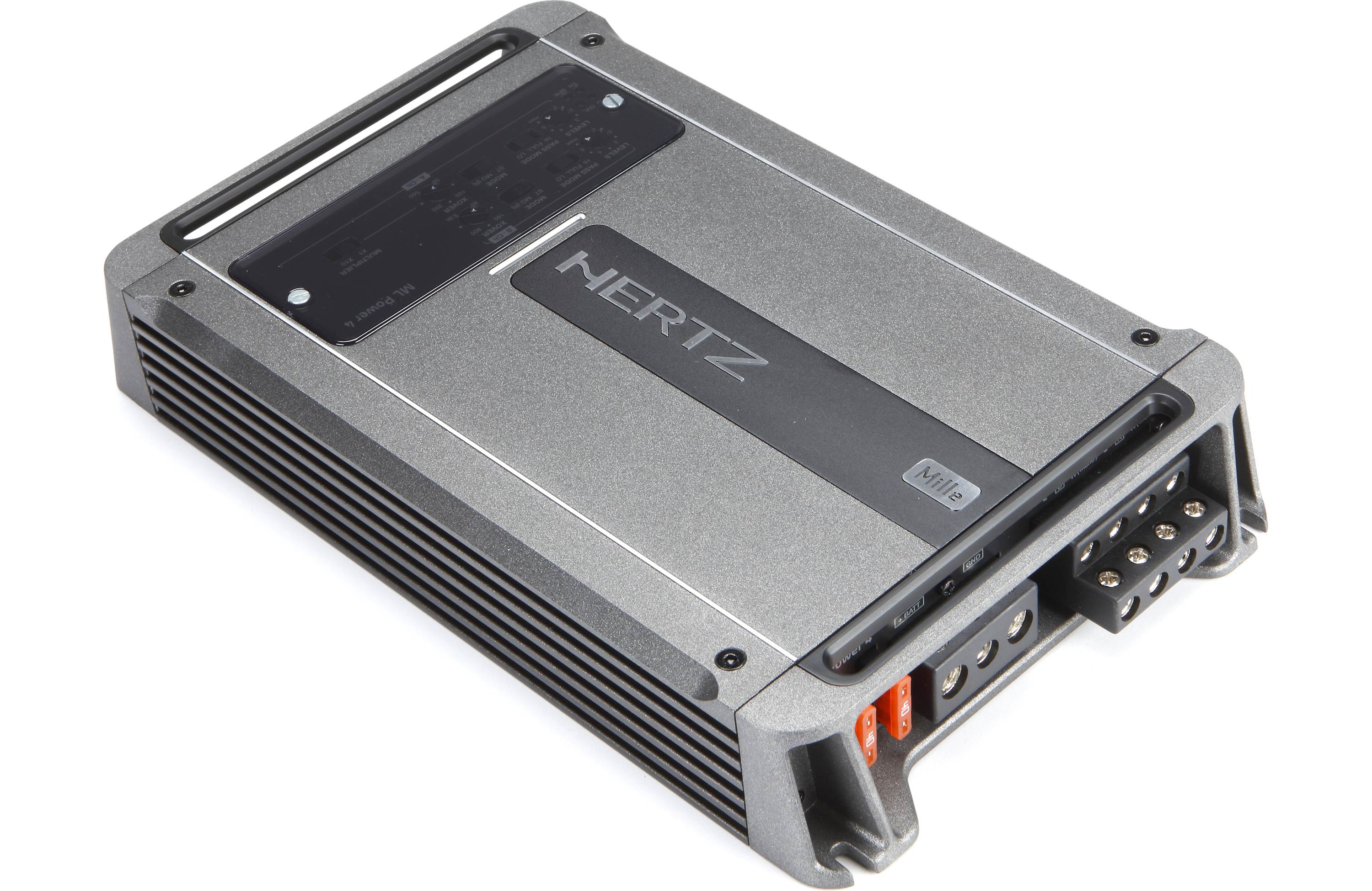 Hertz Mille ML Power 4 D Class 4 Channel Car Amplifier - High Power Audio System for Cars, Trucks & SUVs - Perfect for Upgrading Your Vehicle Sound System