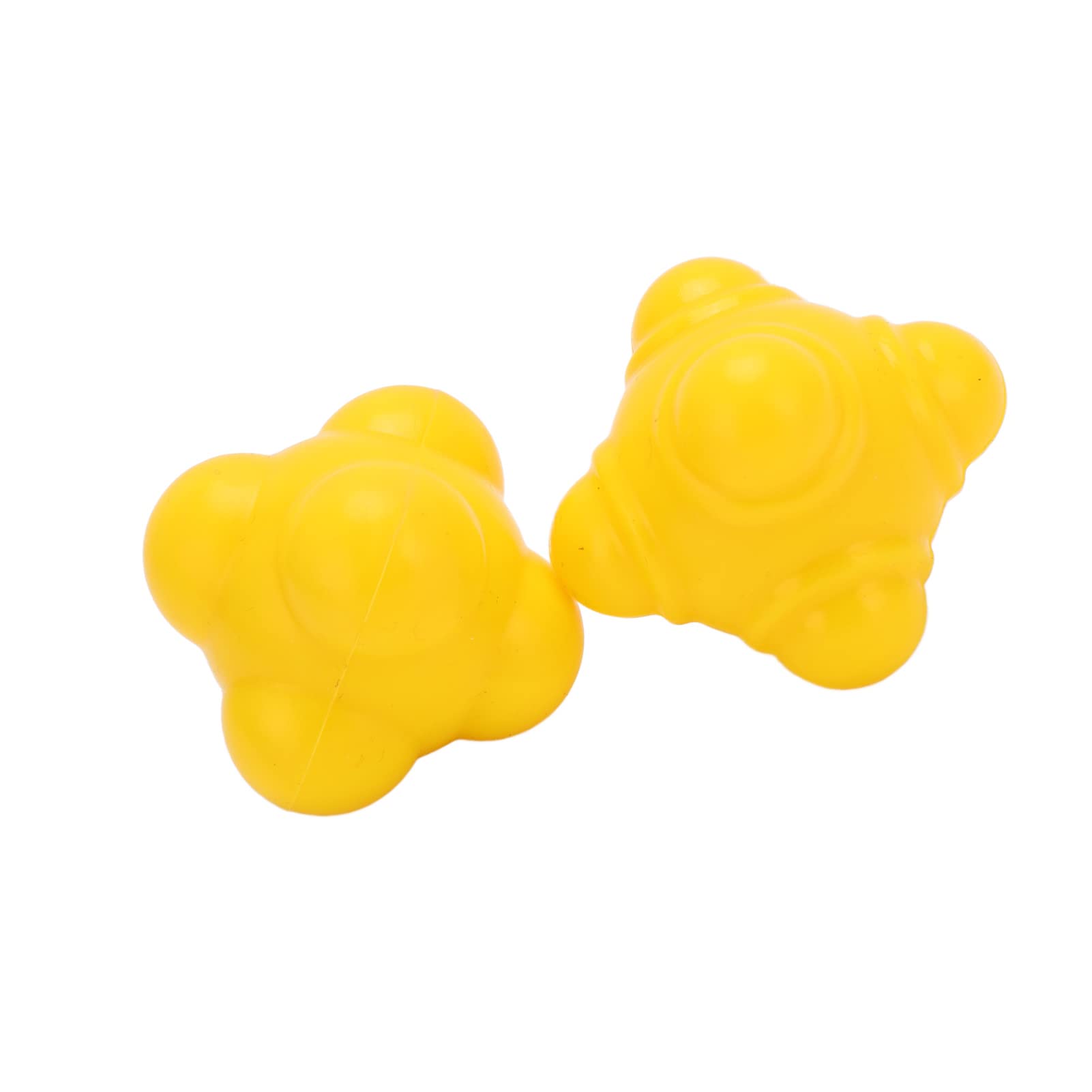 2Pcs Irregular Rubber Bounce Balls for Hand-Eye Coordination Training - Perfect for Kids Sports, Occupational Therapy & Gym Exercises