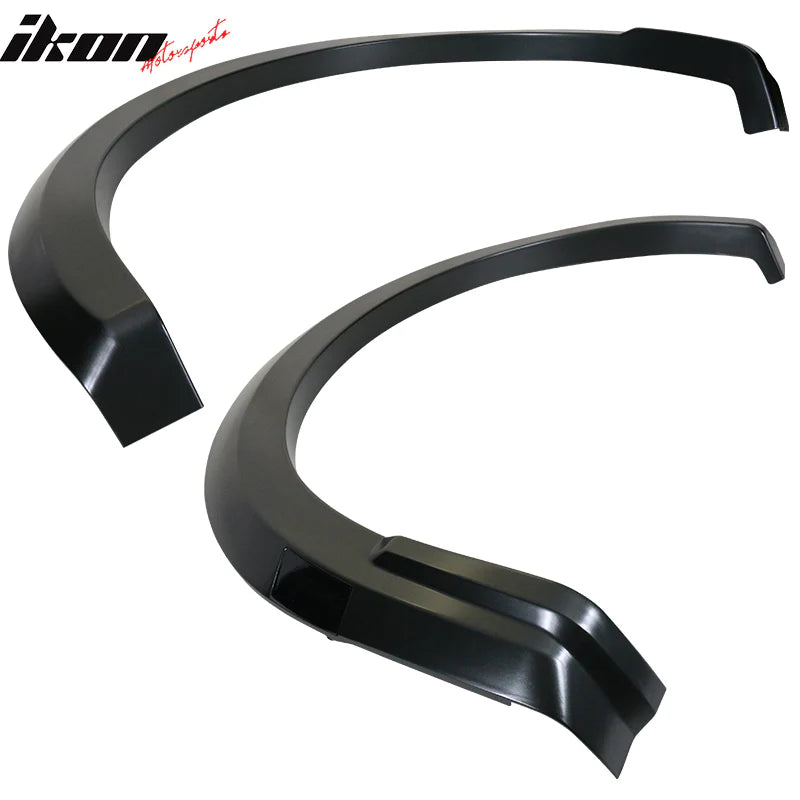 2021-2025 Ford F150 R-Style Matte Black Fender Flares - Durable PP Injection Molded Wheel Arch Covers for Off-Road Protection & Stylish Look