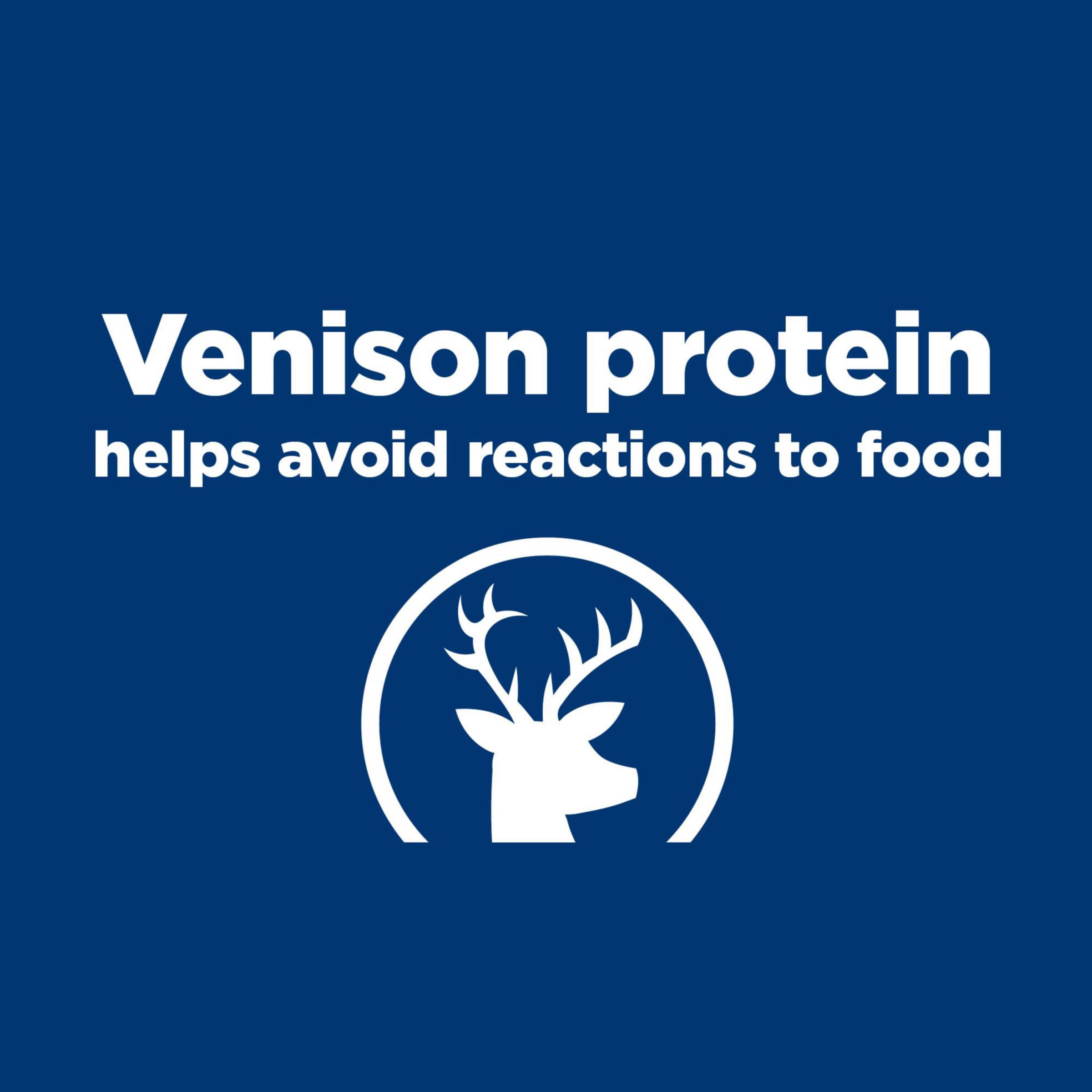 Hill's Prescription Diet d/d Skin & Food Sensitivities Venison & Green Pea Dry Cat Food - Veterinary Diet for Allergies & Digestive Health - 3.5 lb Bag - Ideal for Cats with Sensitive Skin & Food Intolerances at Home